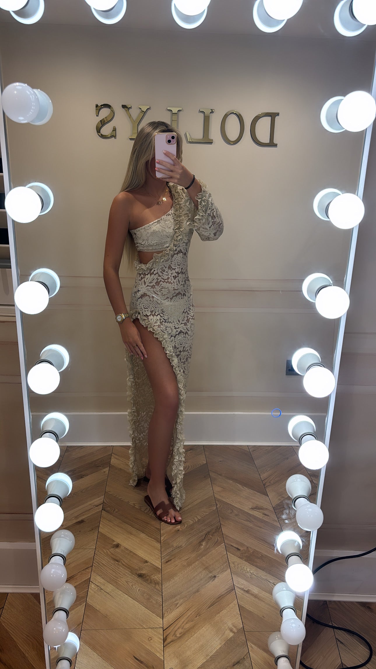Lace two piece dress
