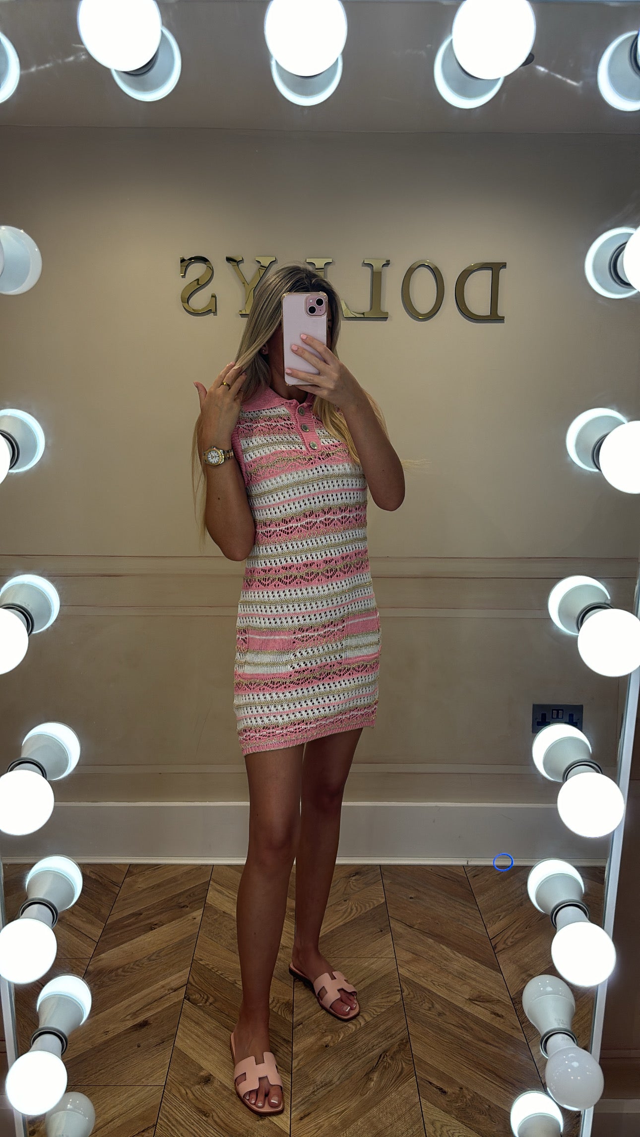 Crochet glitter dress 