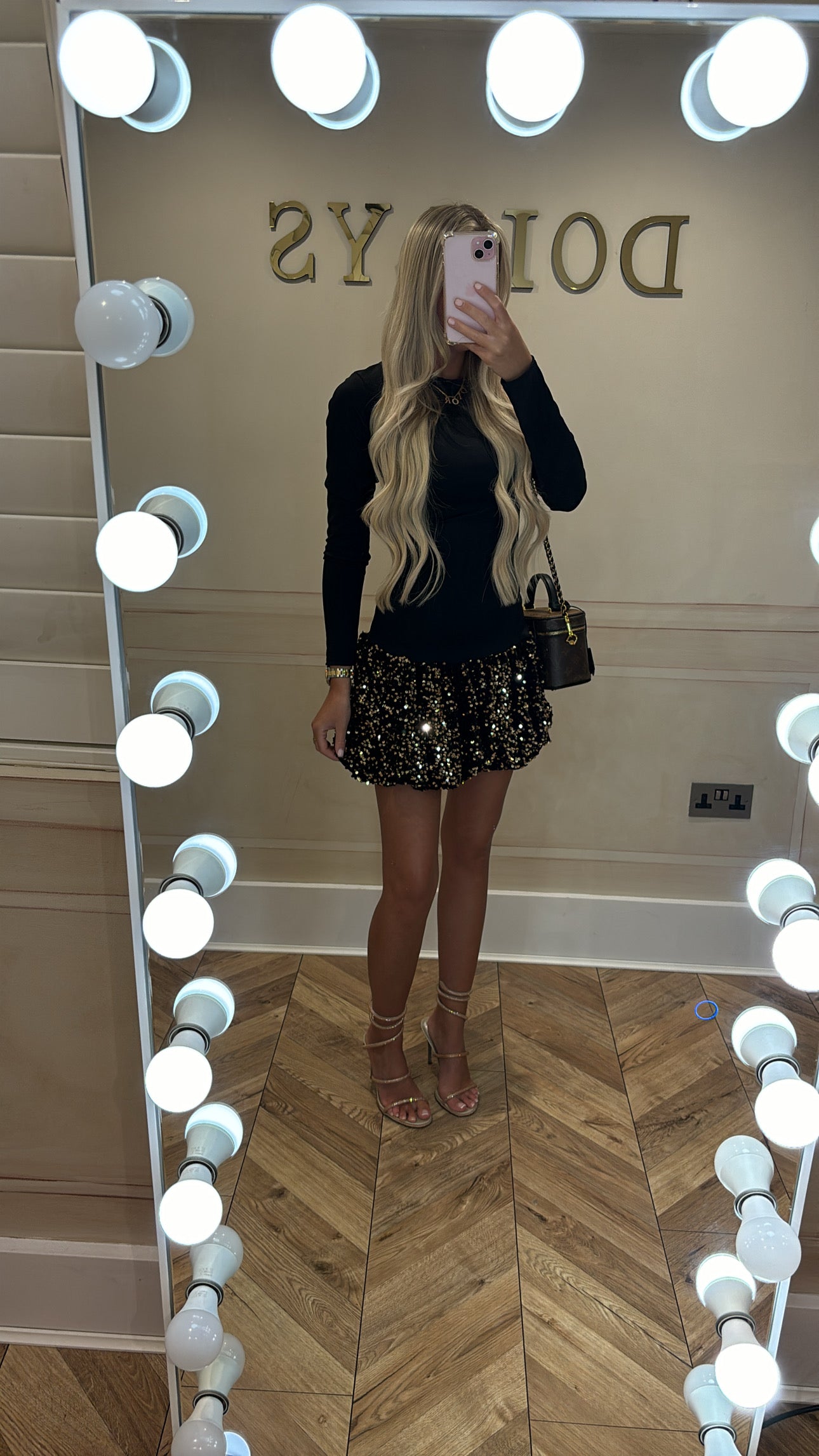 Sequin puffball dress