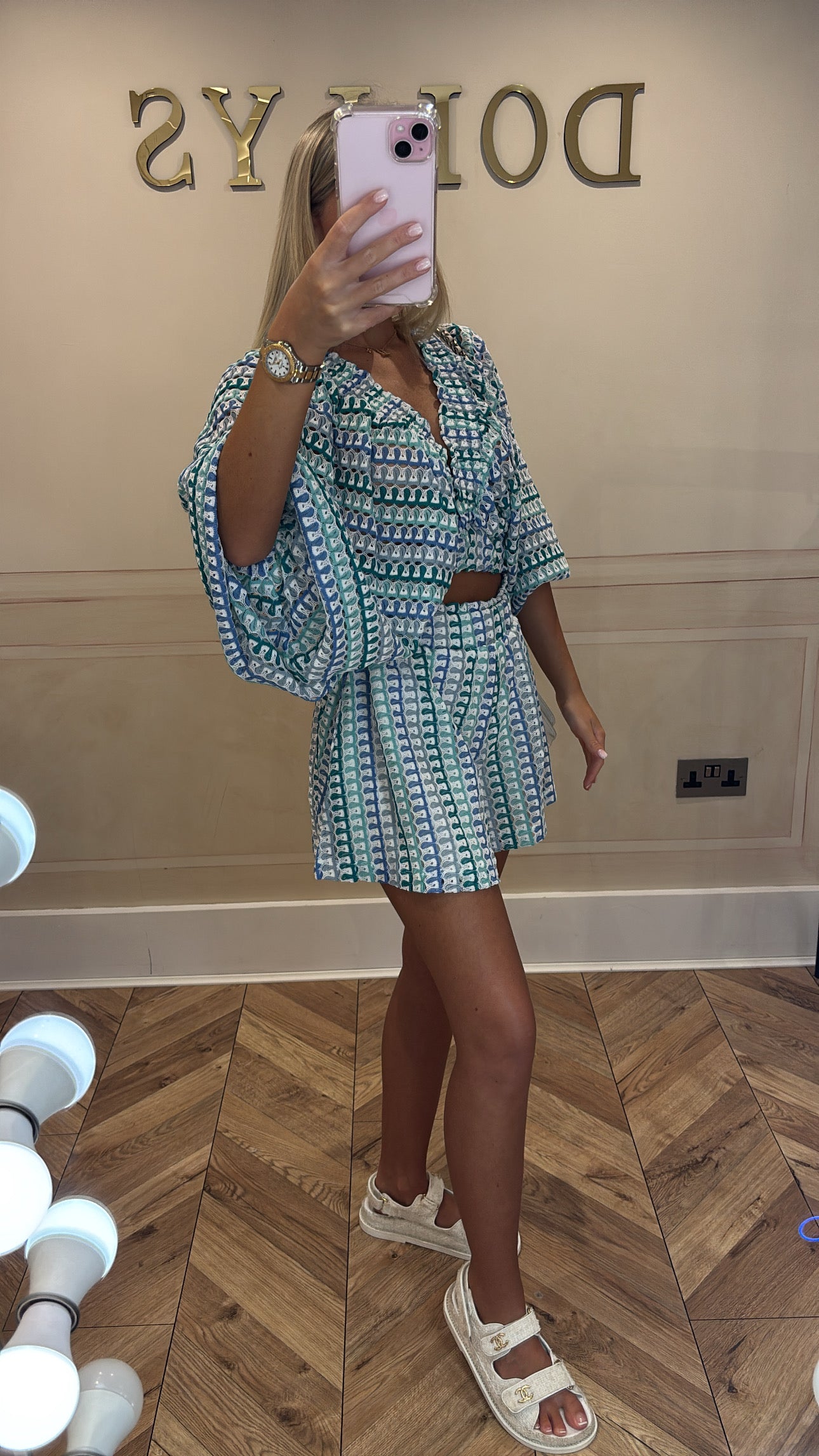Patterned short co-ord