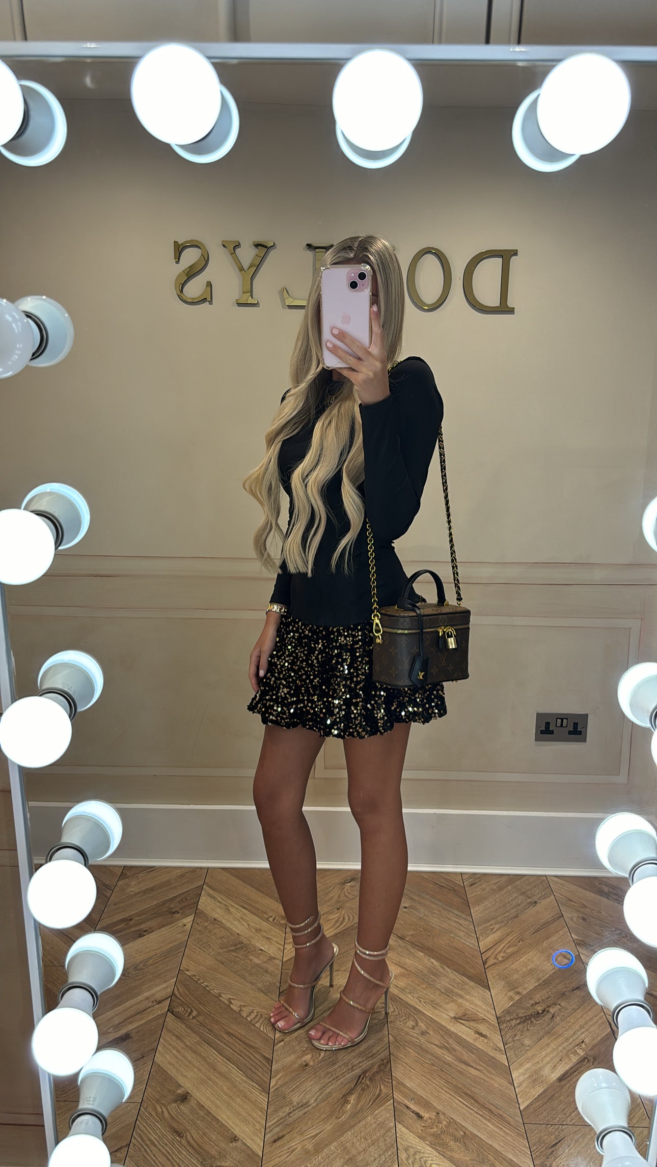 Sequin puffball dress