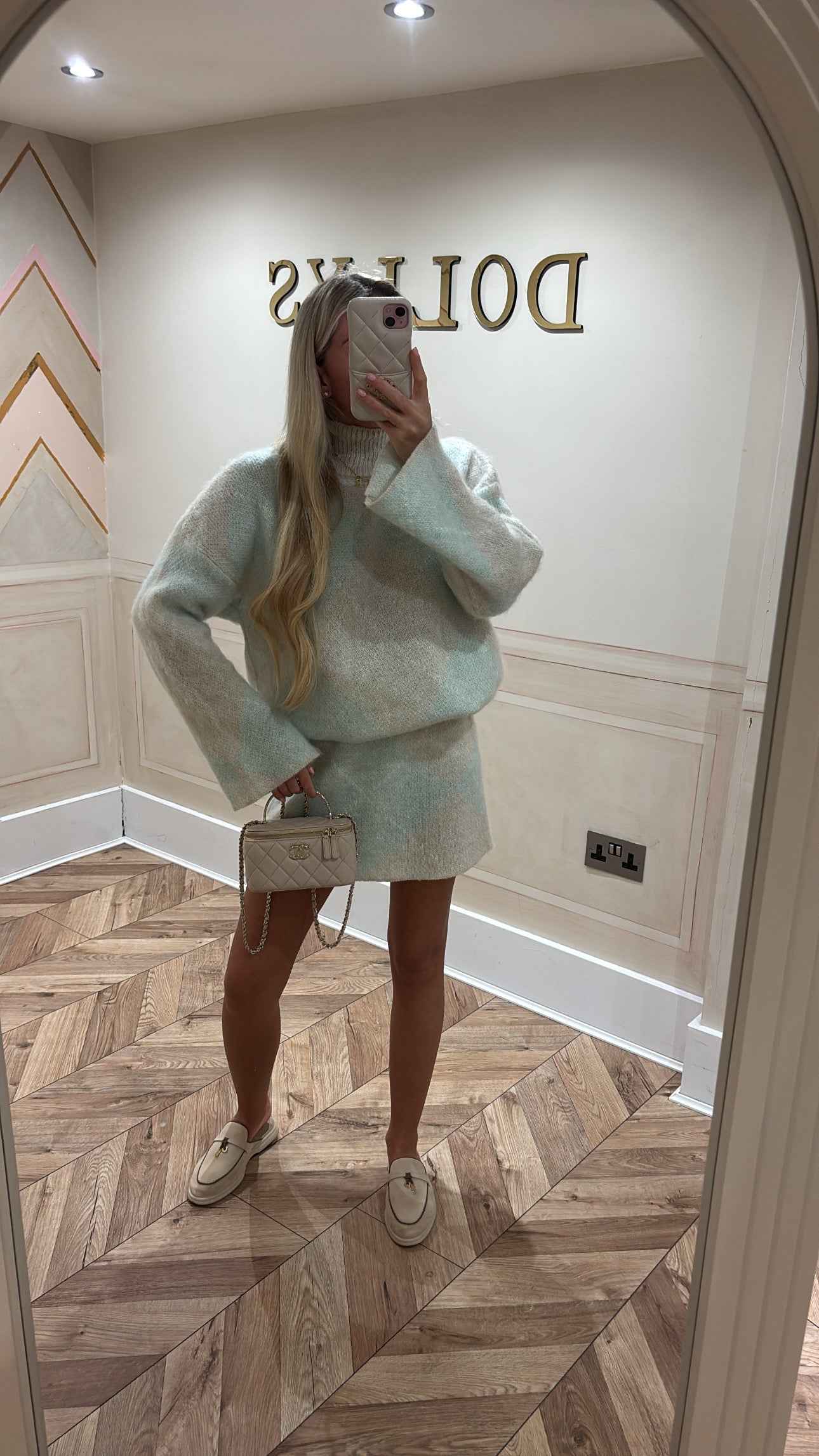 Knitted skirt and top