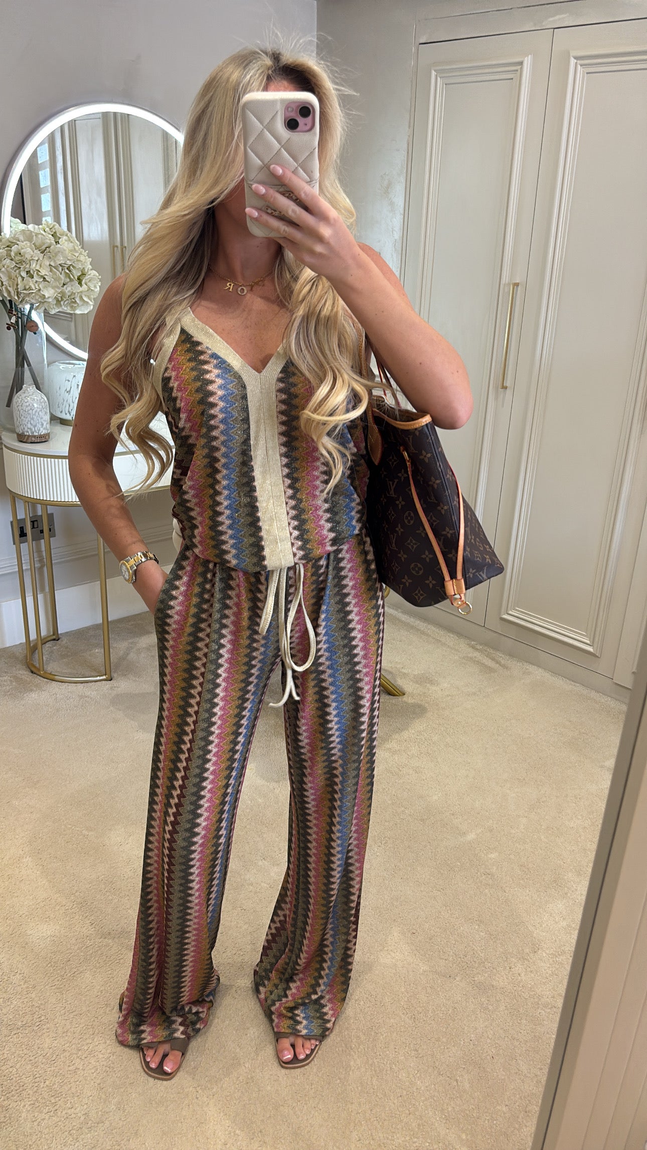 Glitter zig zag lounge set