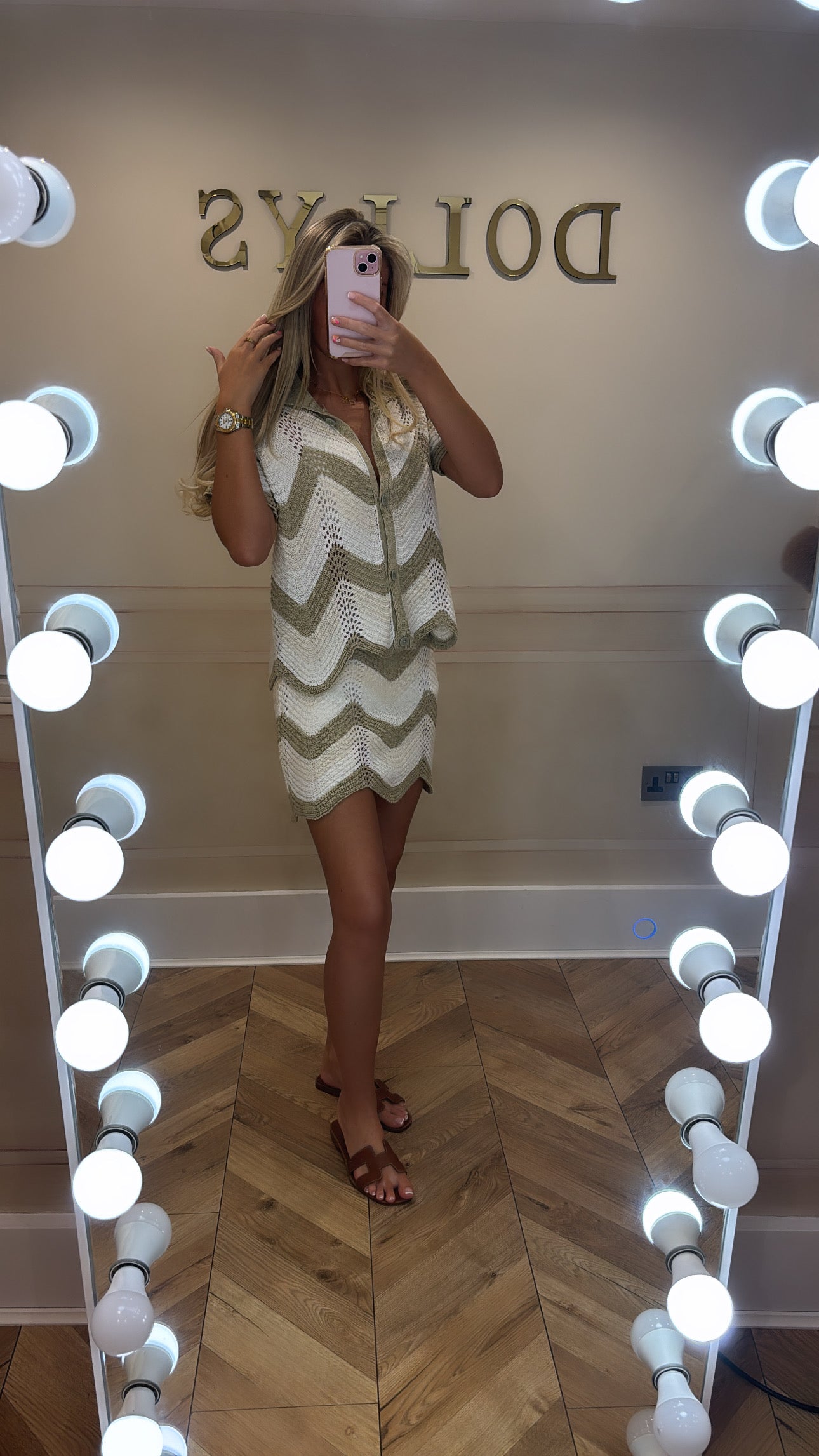 Zig zag cardigan co-ord