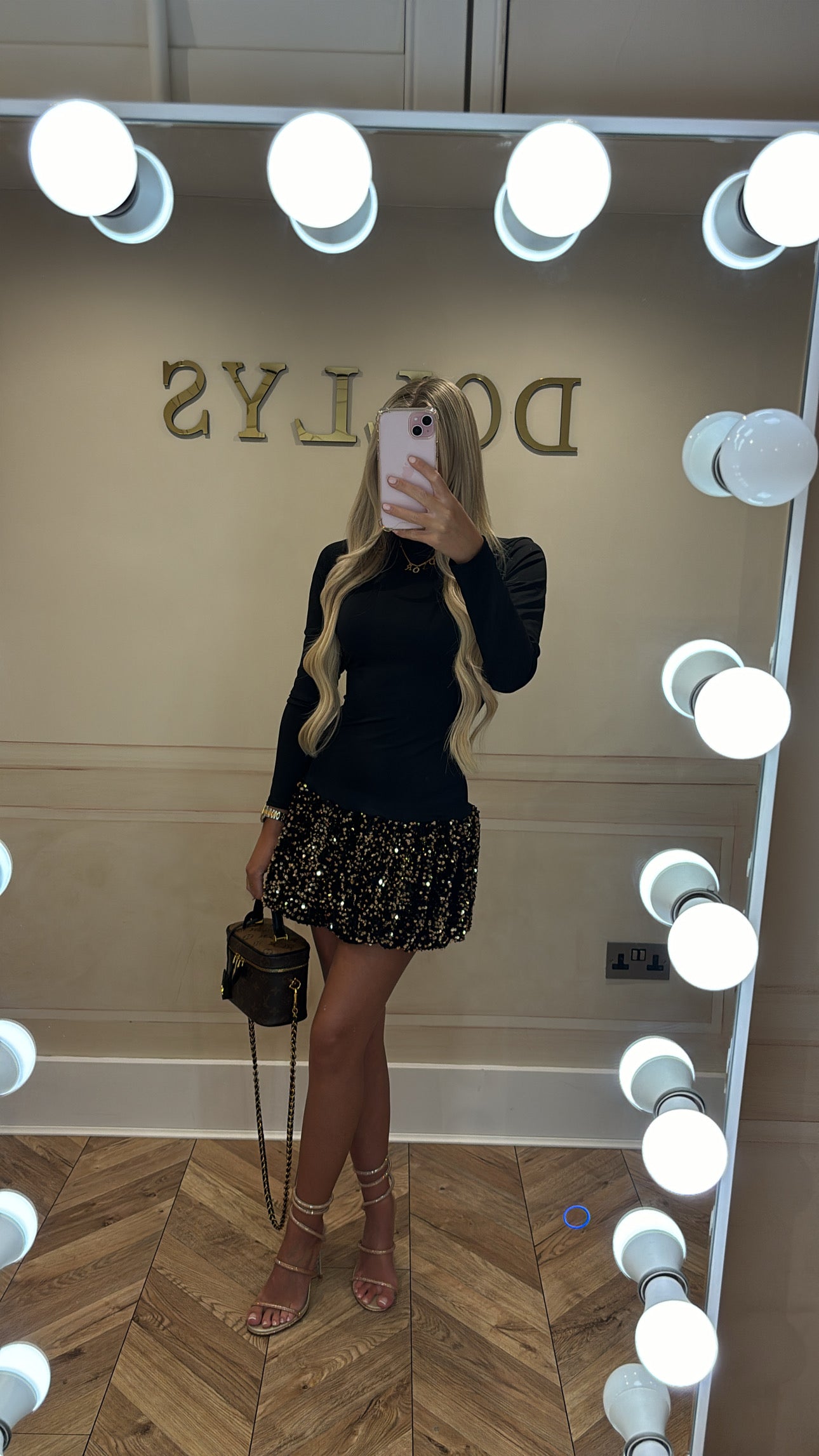 Sequin puffball dress