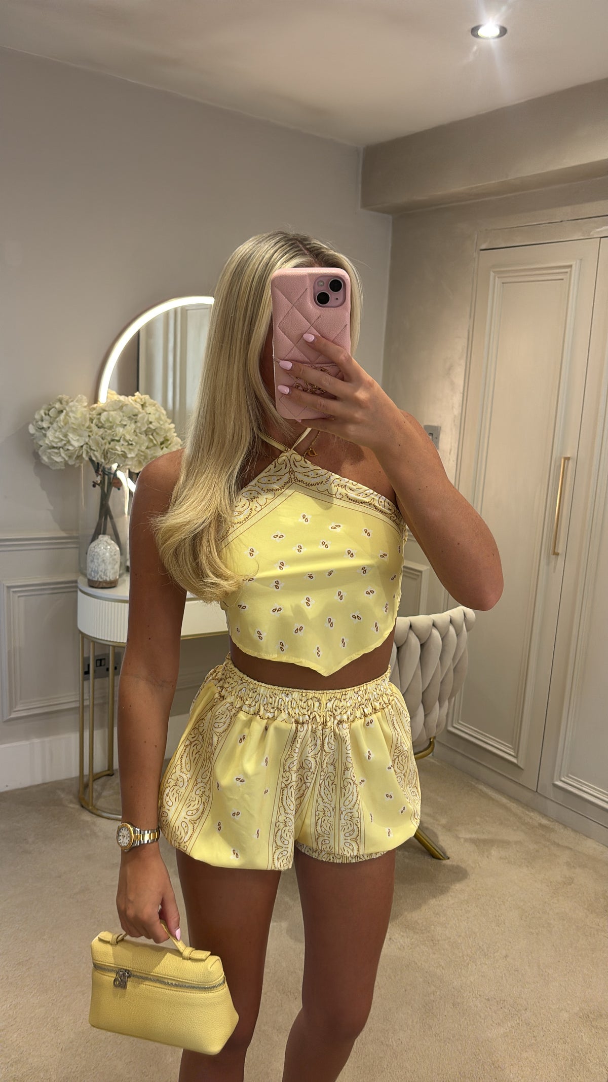 Bandanna print short set
