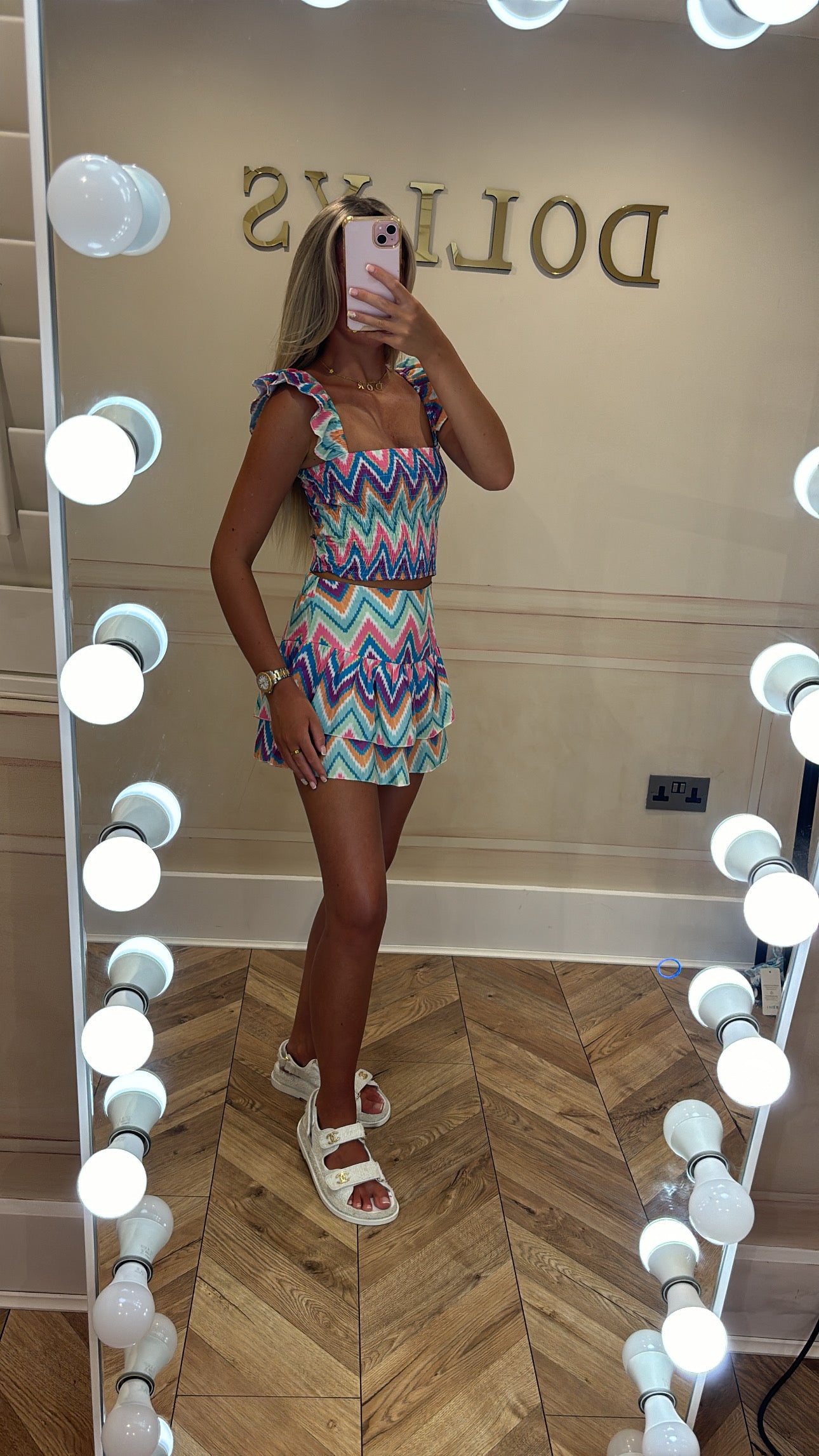 Zig zag skort set