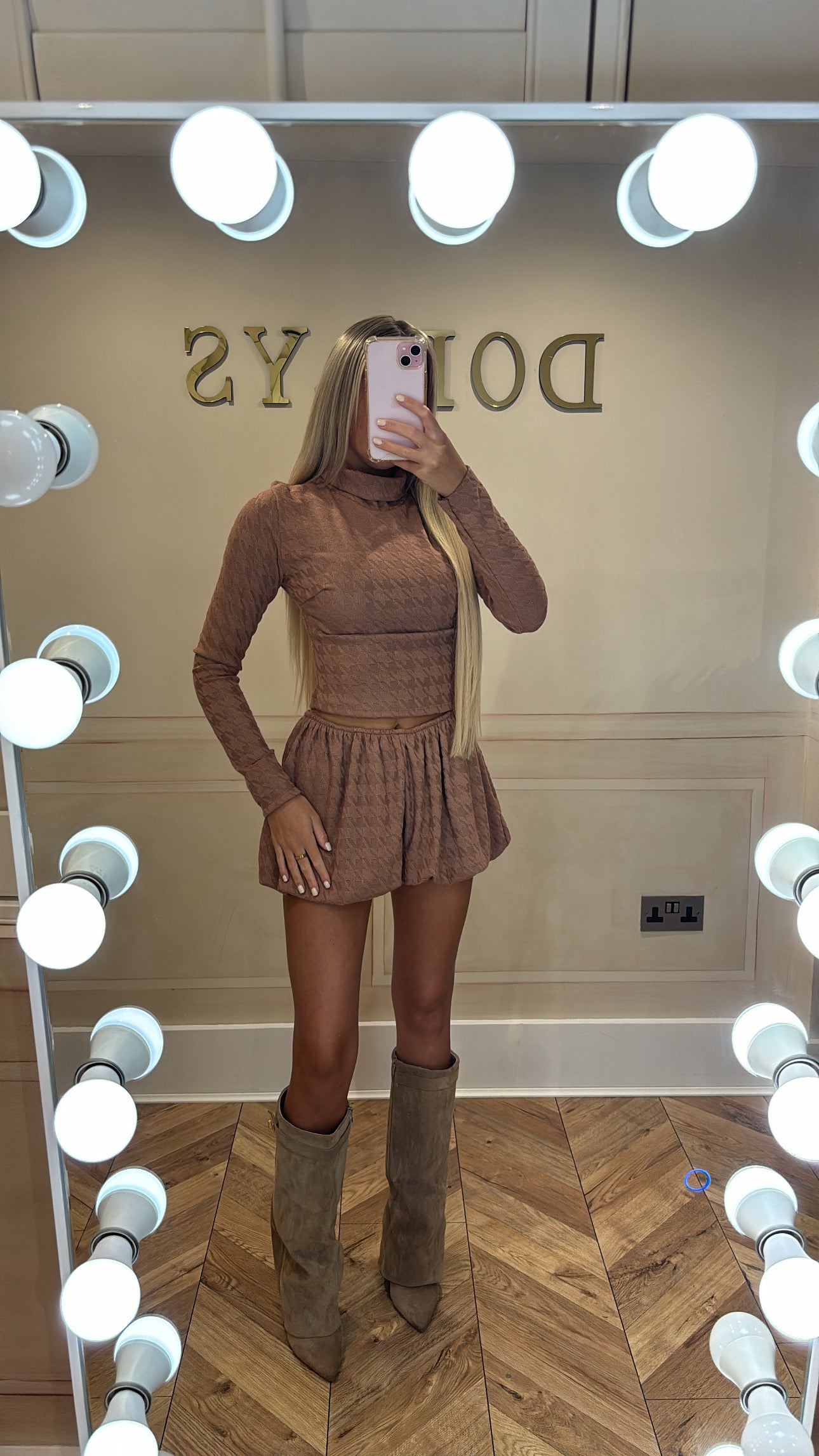 Patterned balloon short co-ord