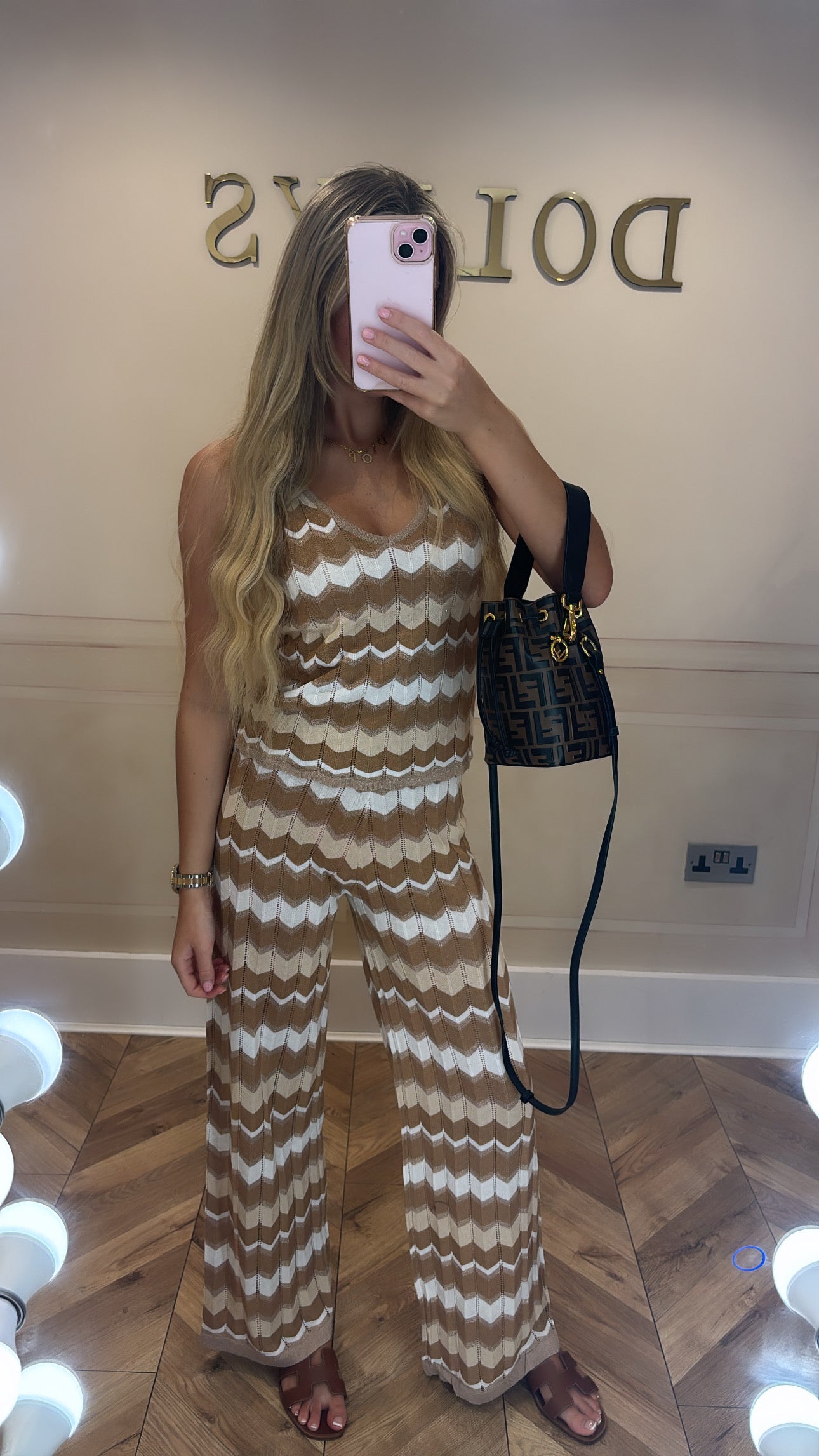 Glitter zig zag lounge set
