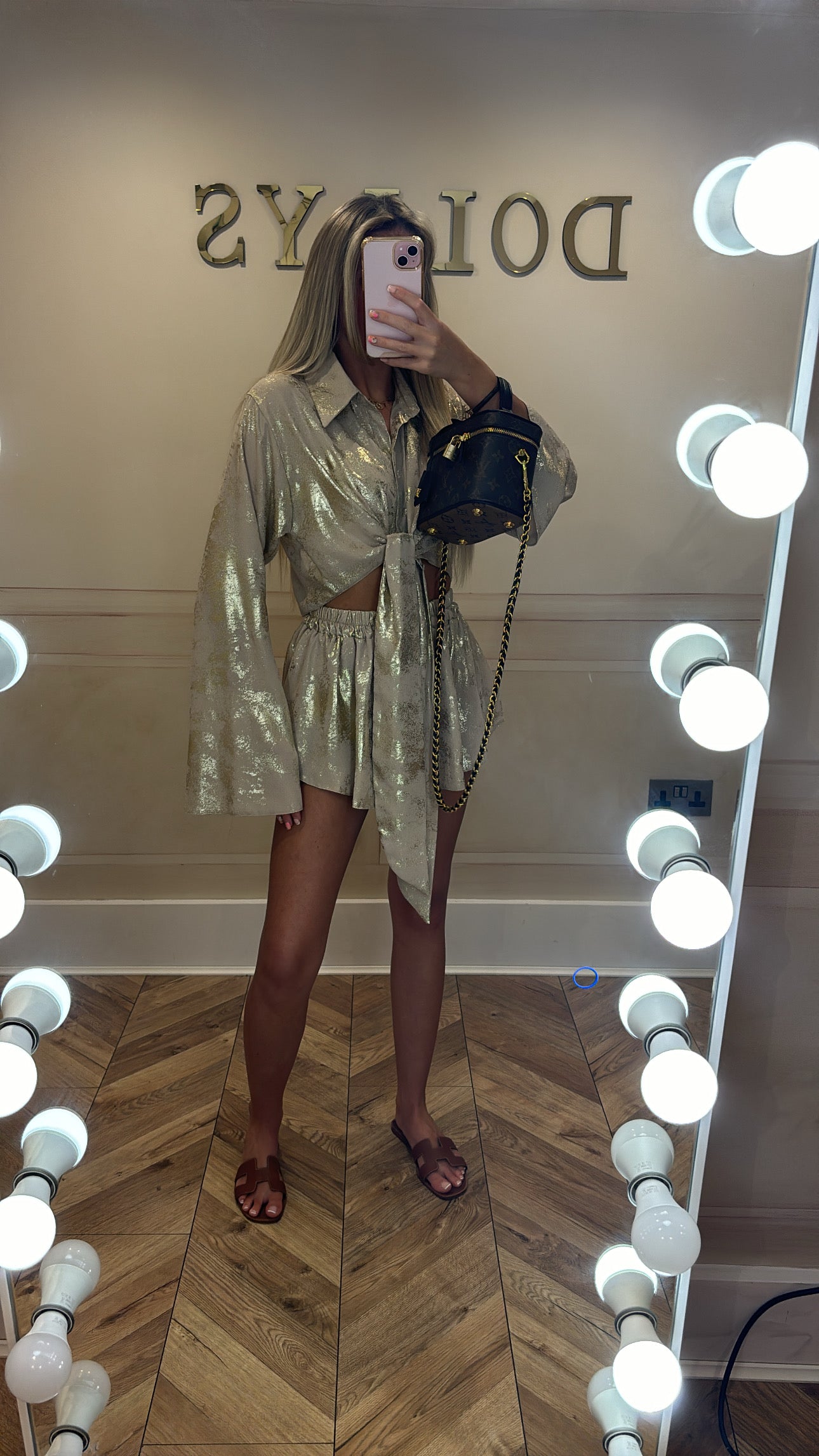 Gold foil short set
