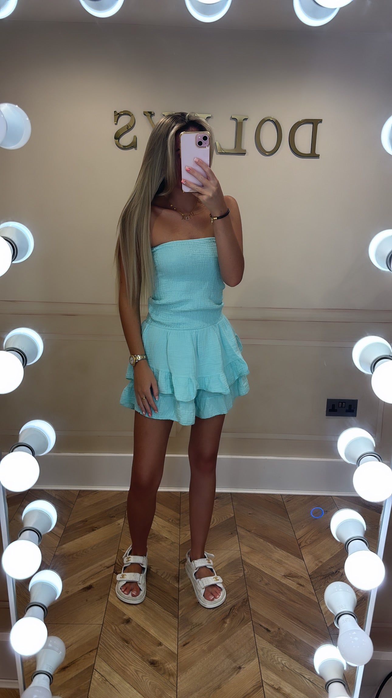 Cheesecloth playsuit