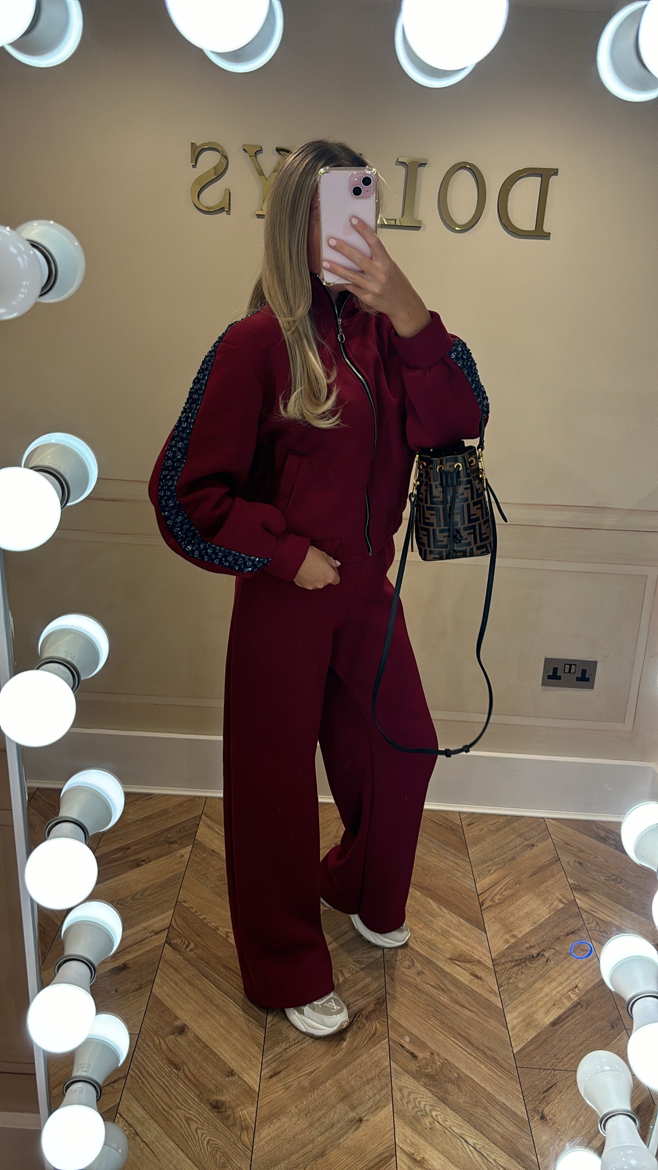 Sequin zip up tracksuit