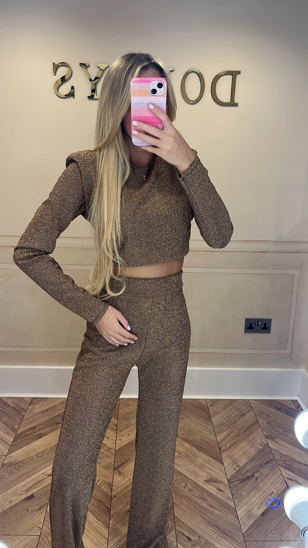 Glitter trouser set