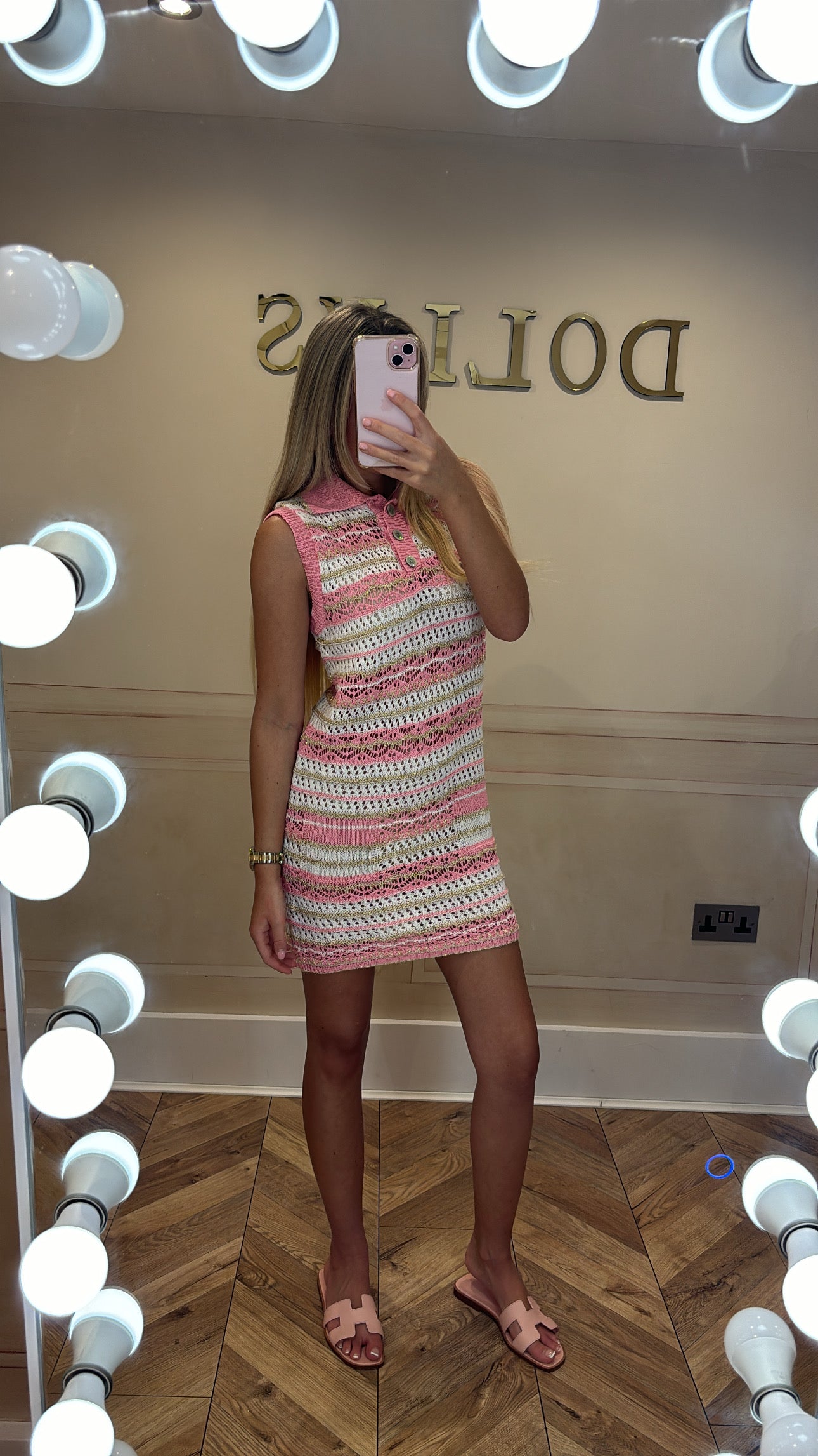 Crochet glitter dress 