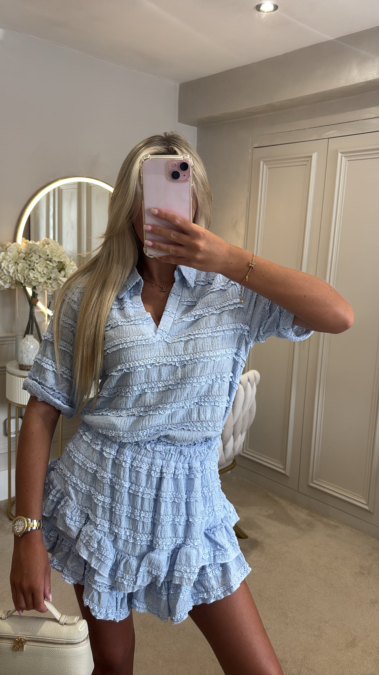 Ruffle skort set