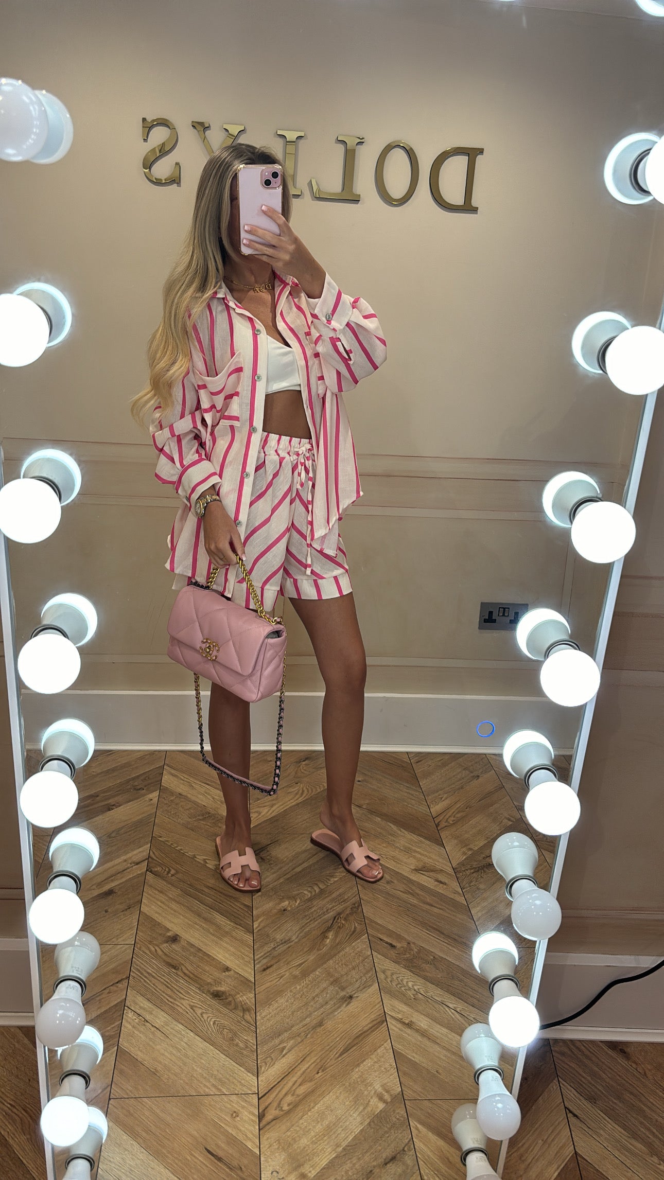 Stripe shirt co-ord