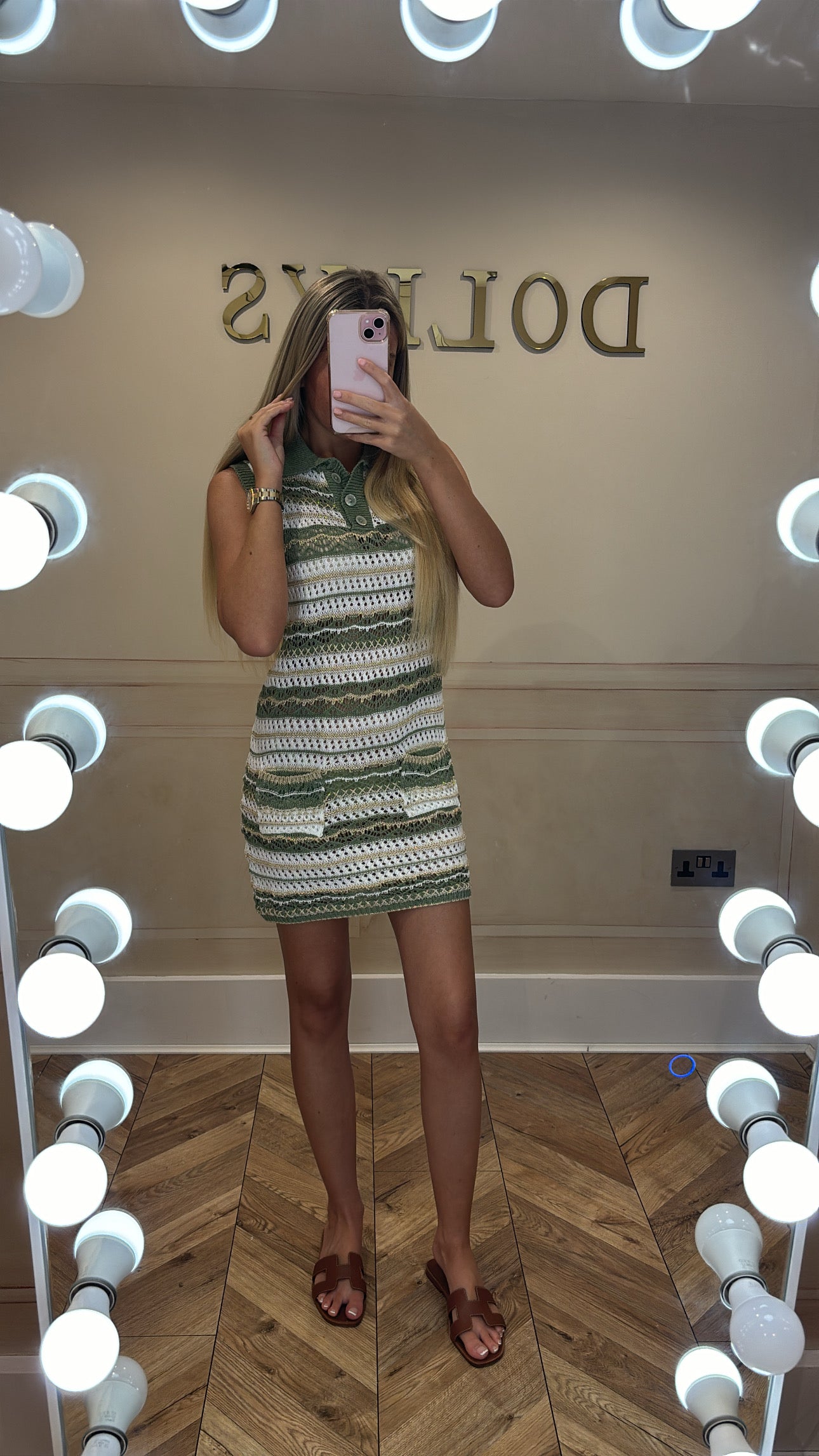 Crochet, glitter dress