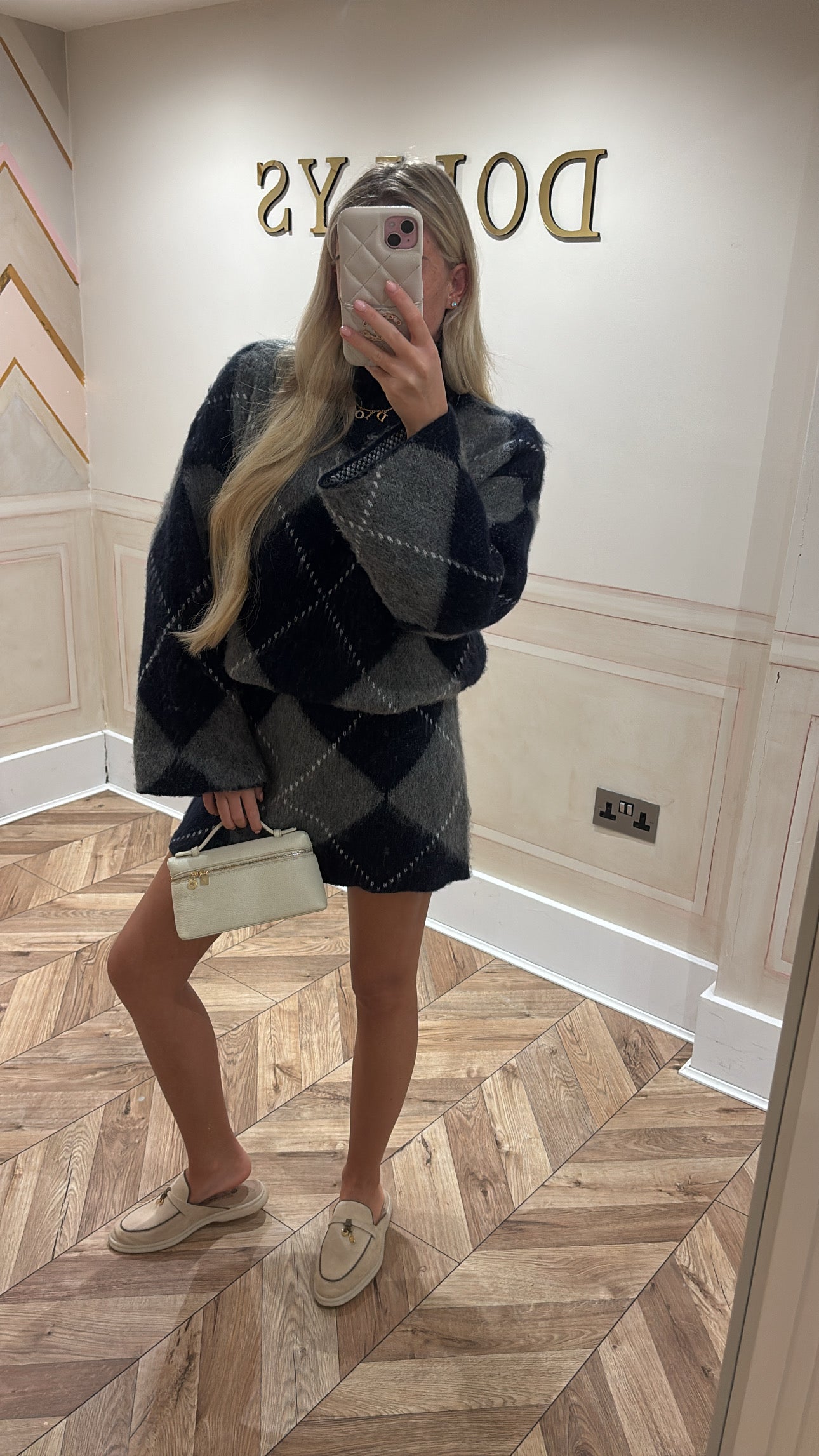 Knitted skirt and top