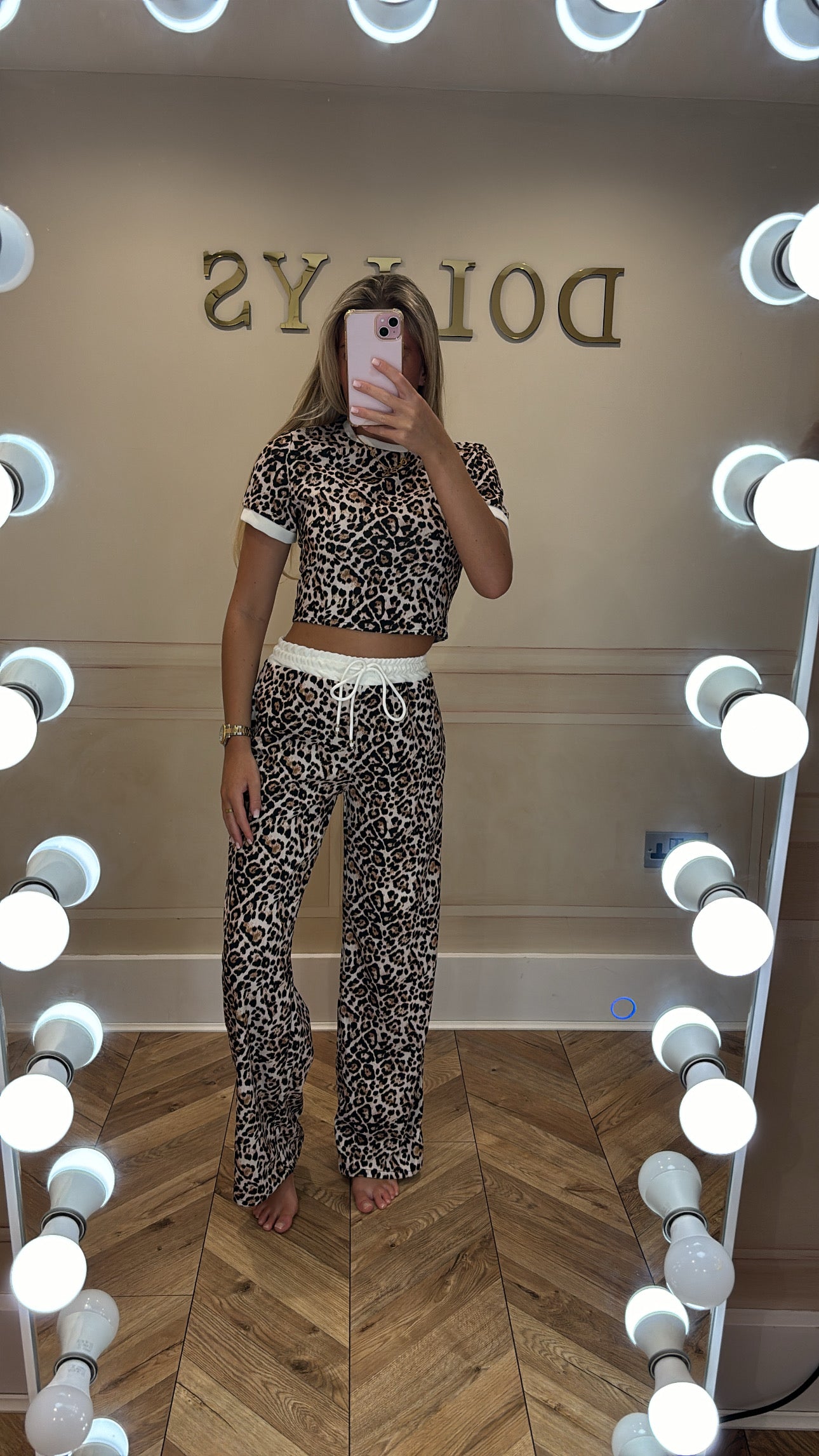 Leopard print lounge set
