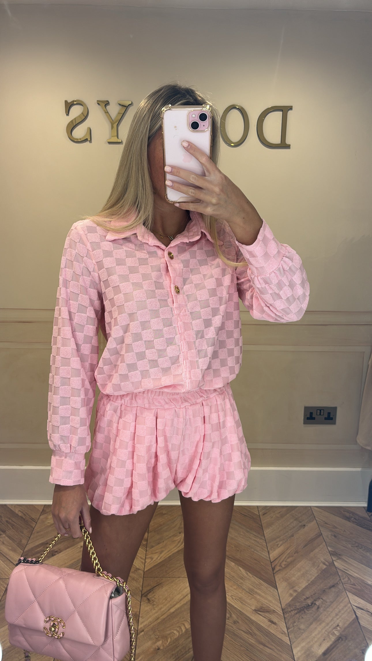 Towelling short co-ord