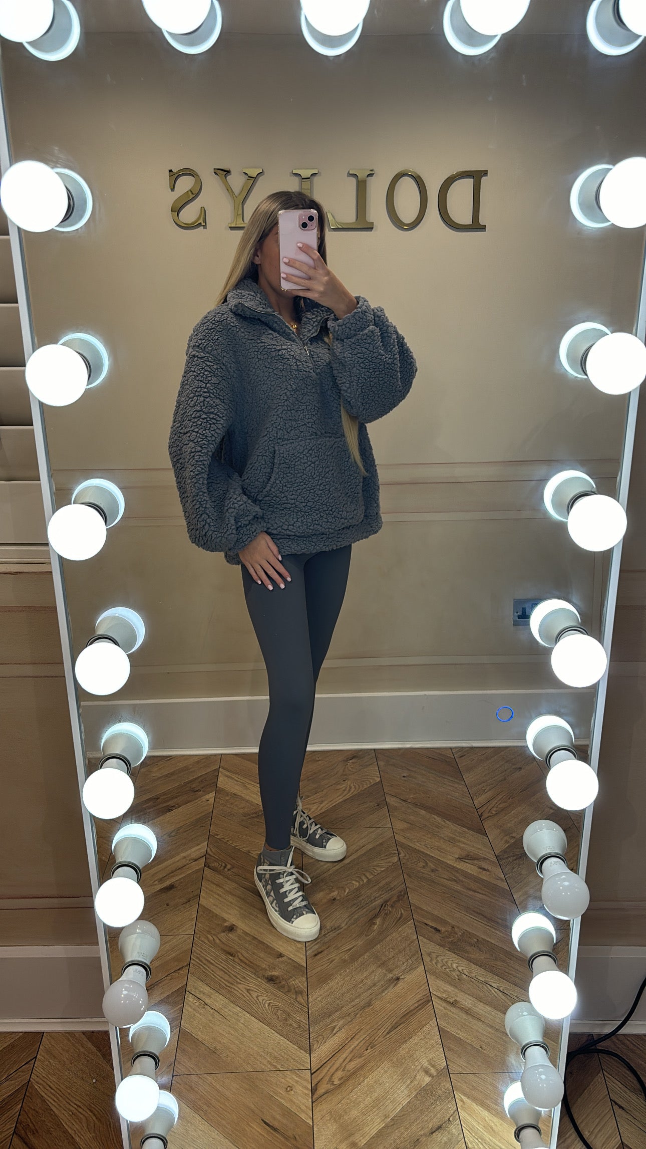 Teddy quarter zip jumper