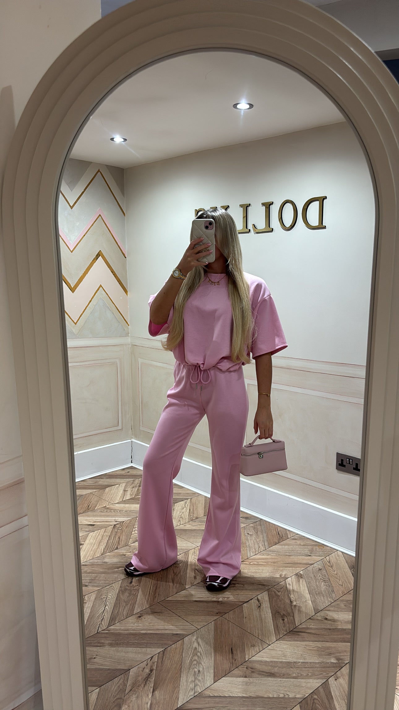Short sleeve ruched lounge set