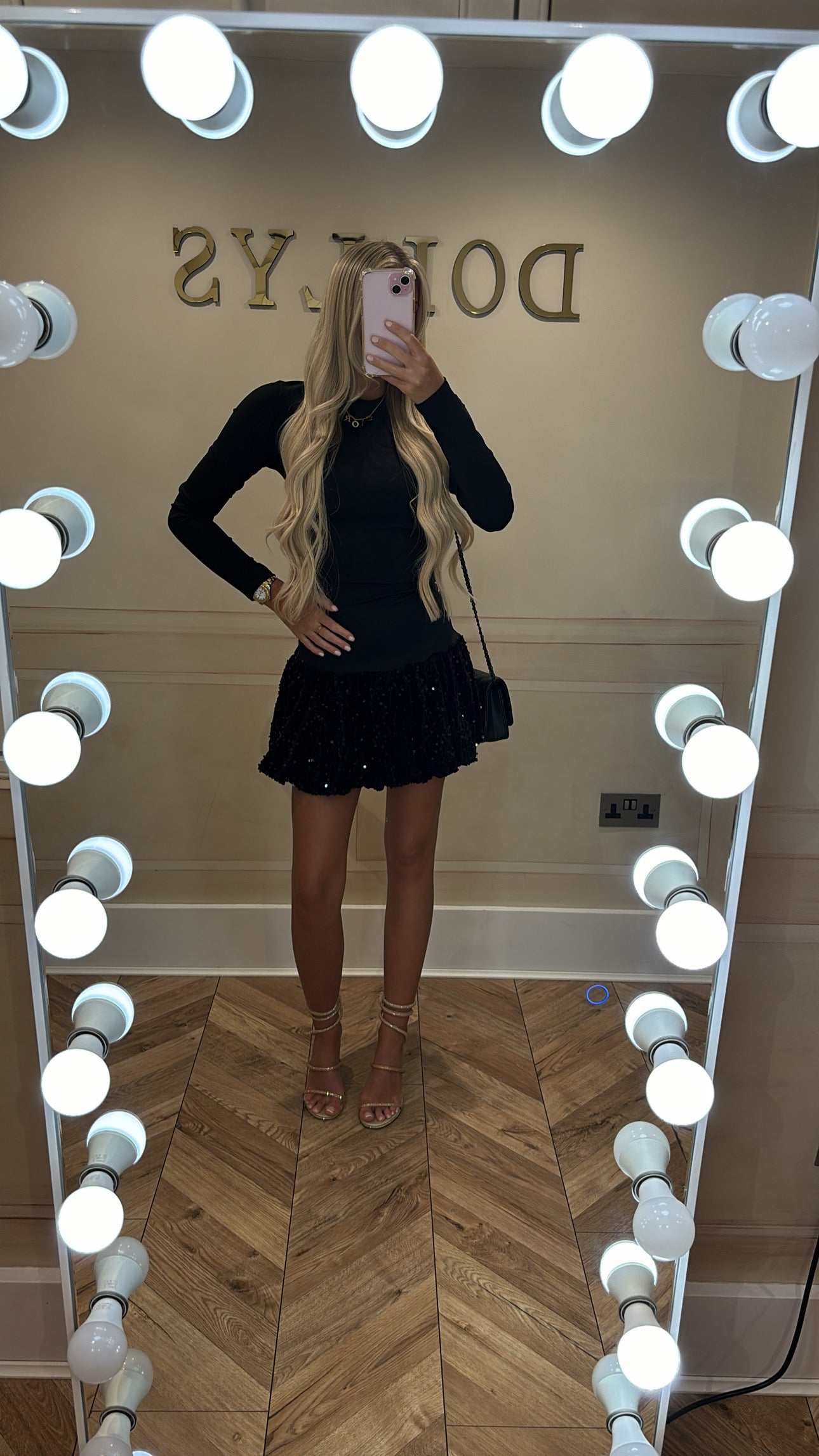 Sequin puffball dress