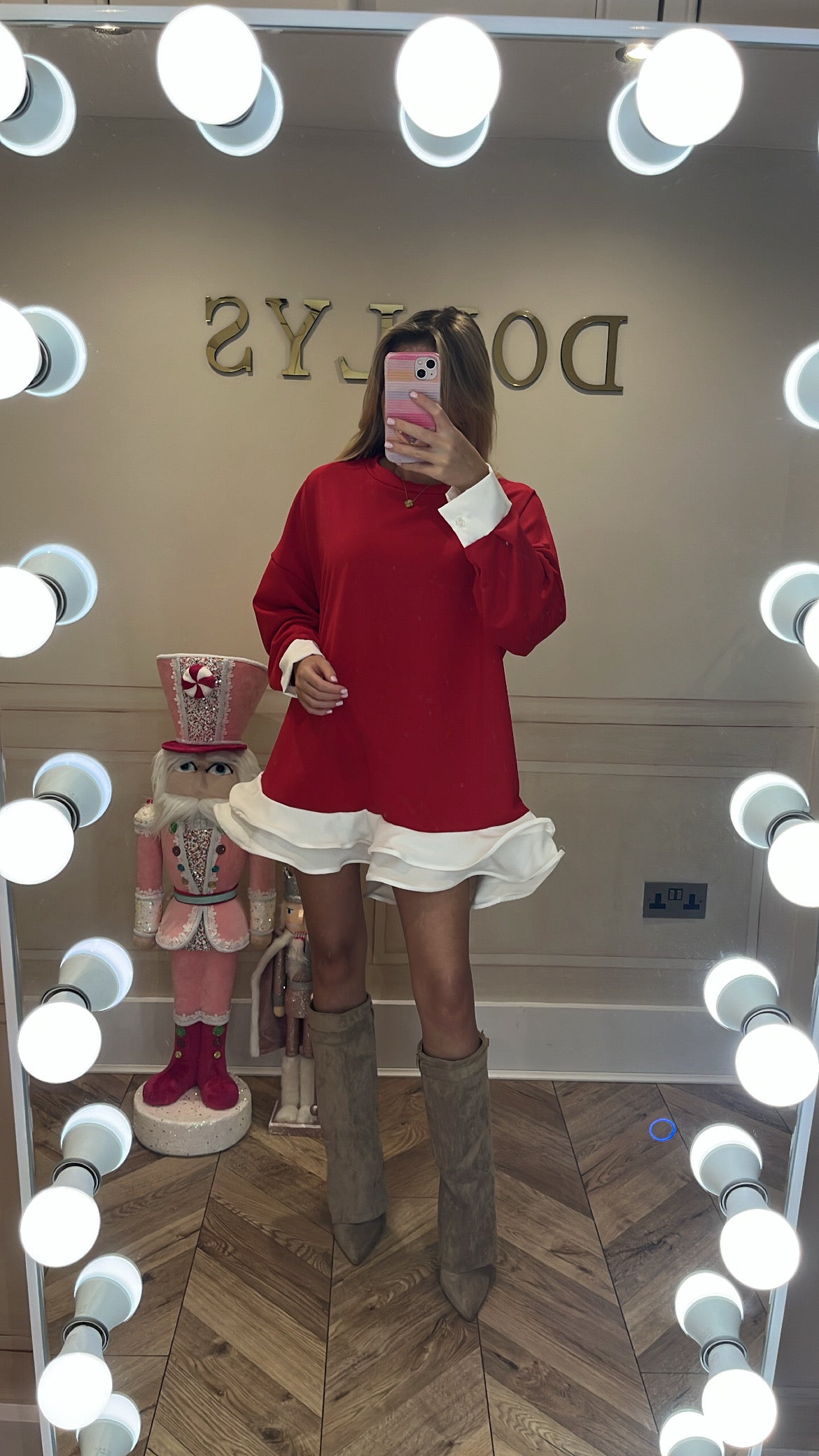 Jumper frill dress
