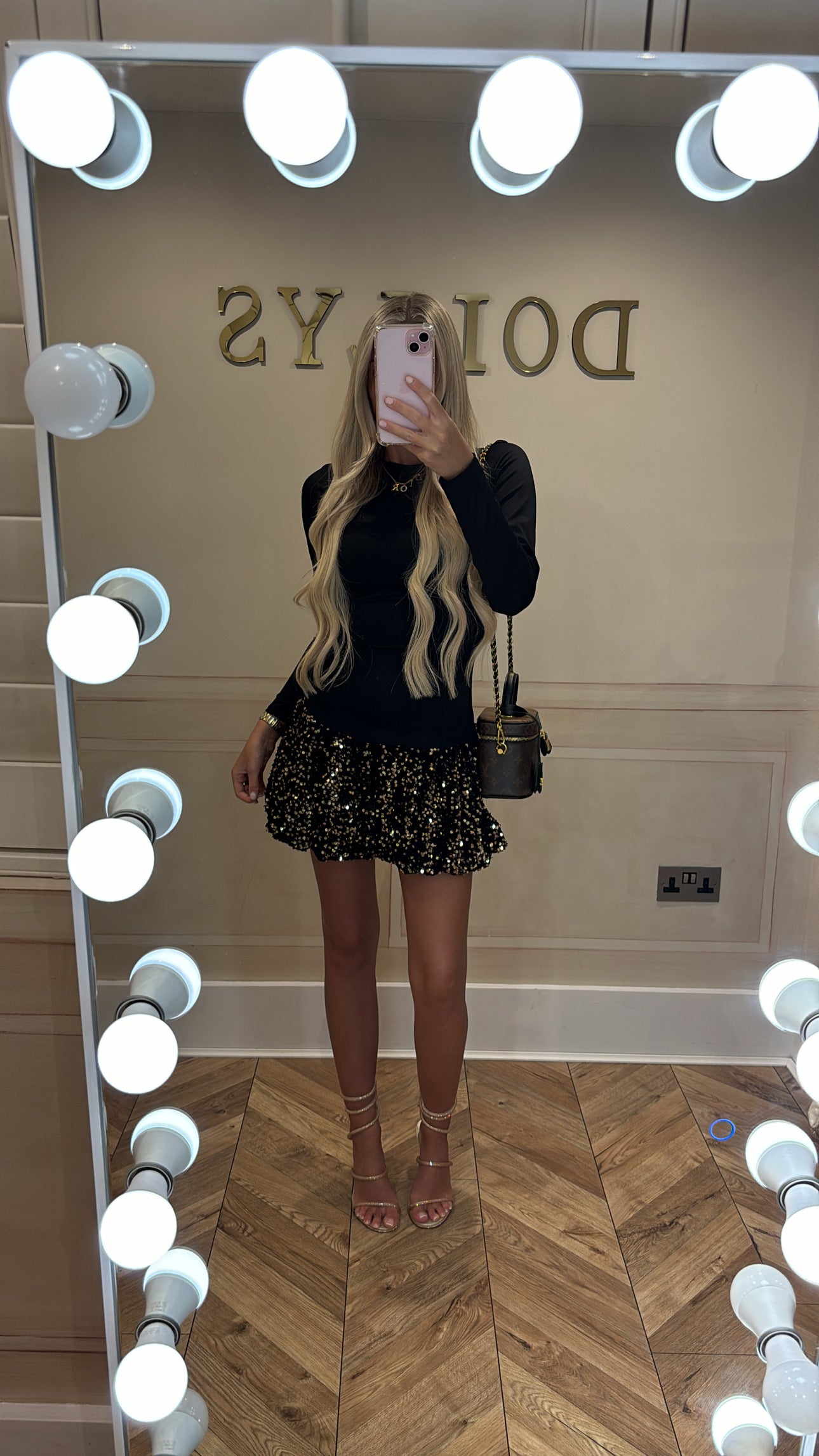 Sequin puffball dress