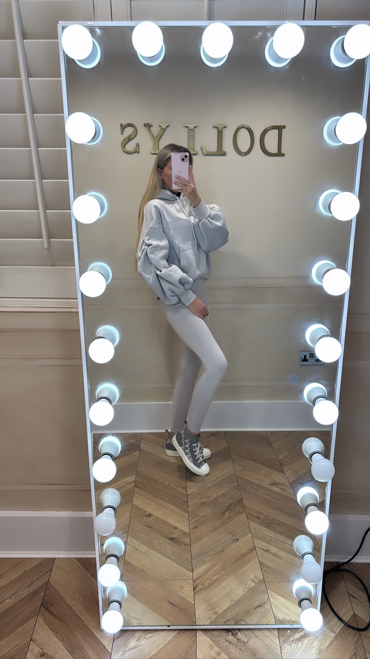 Ruched hoodie leggings set