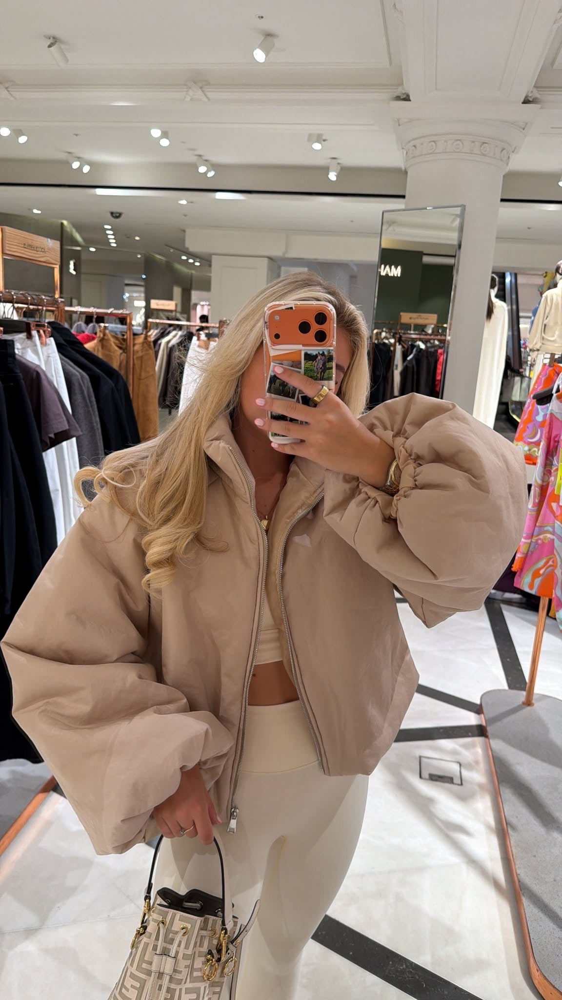 Puff sleeve jacket