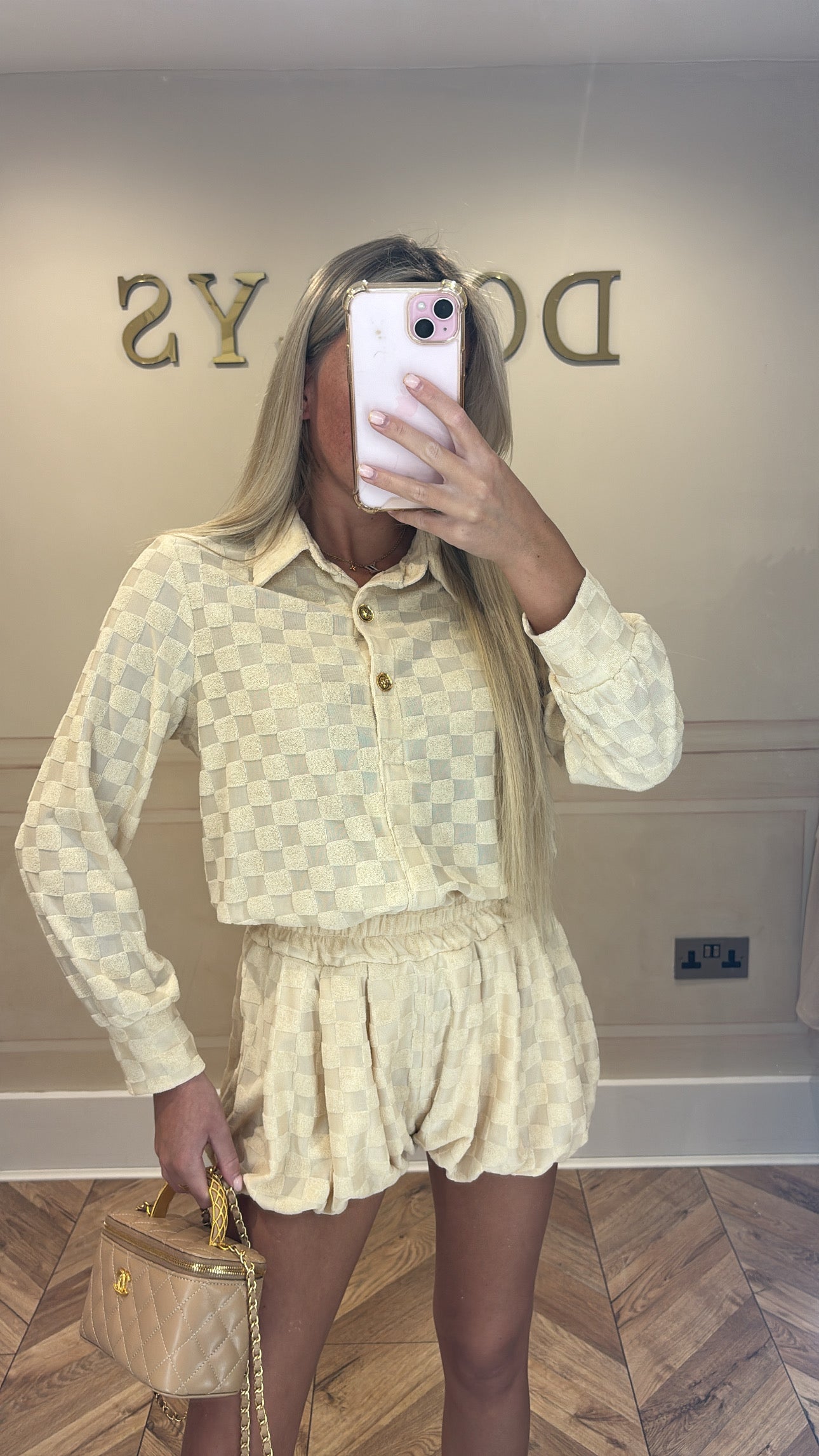 Towelling short co-ord