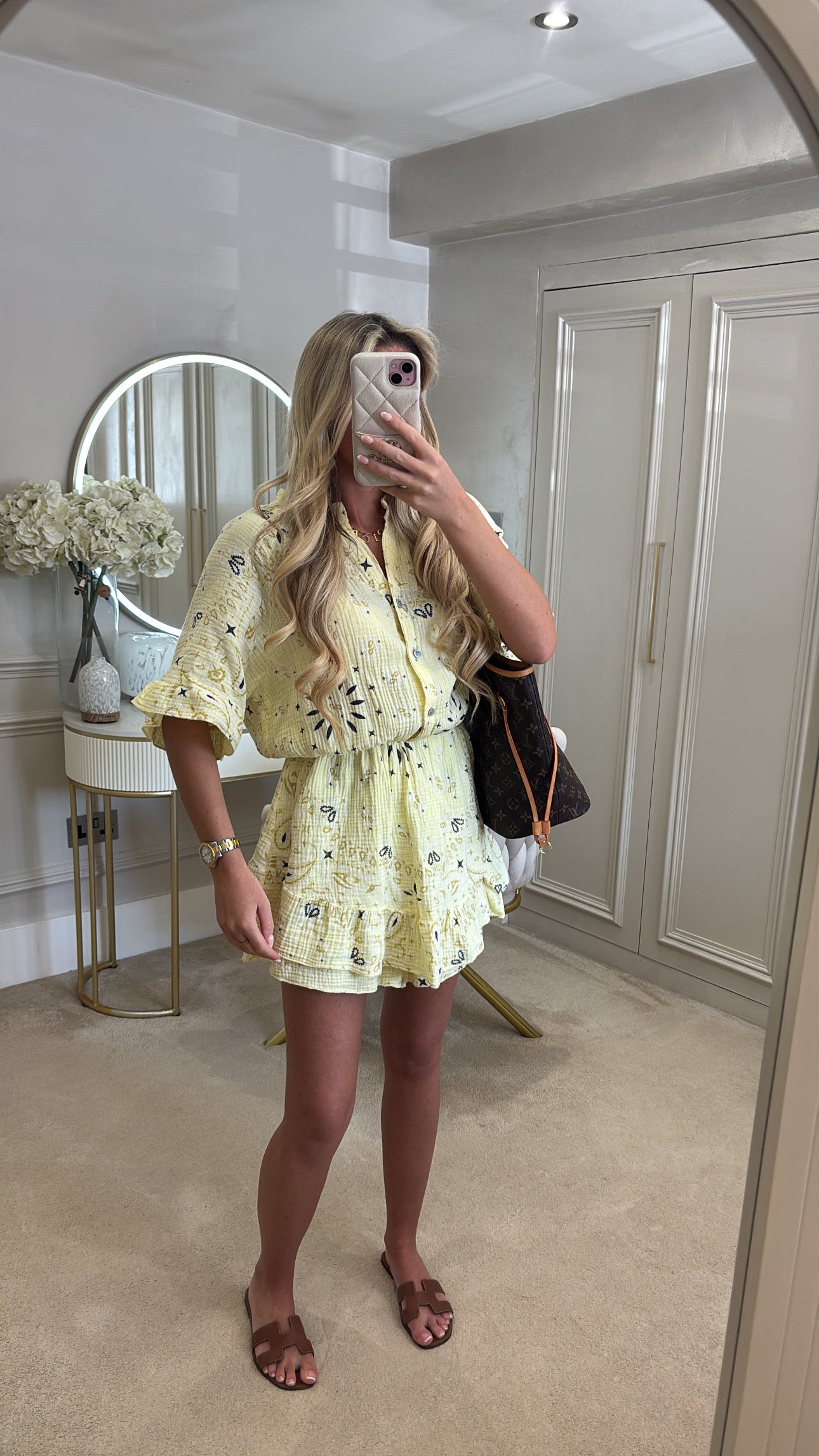 Bandana frill playsuit