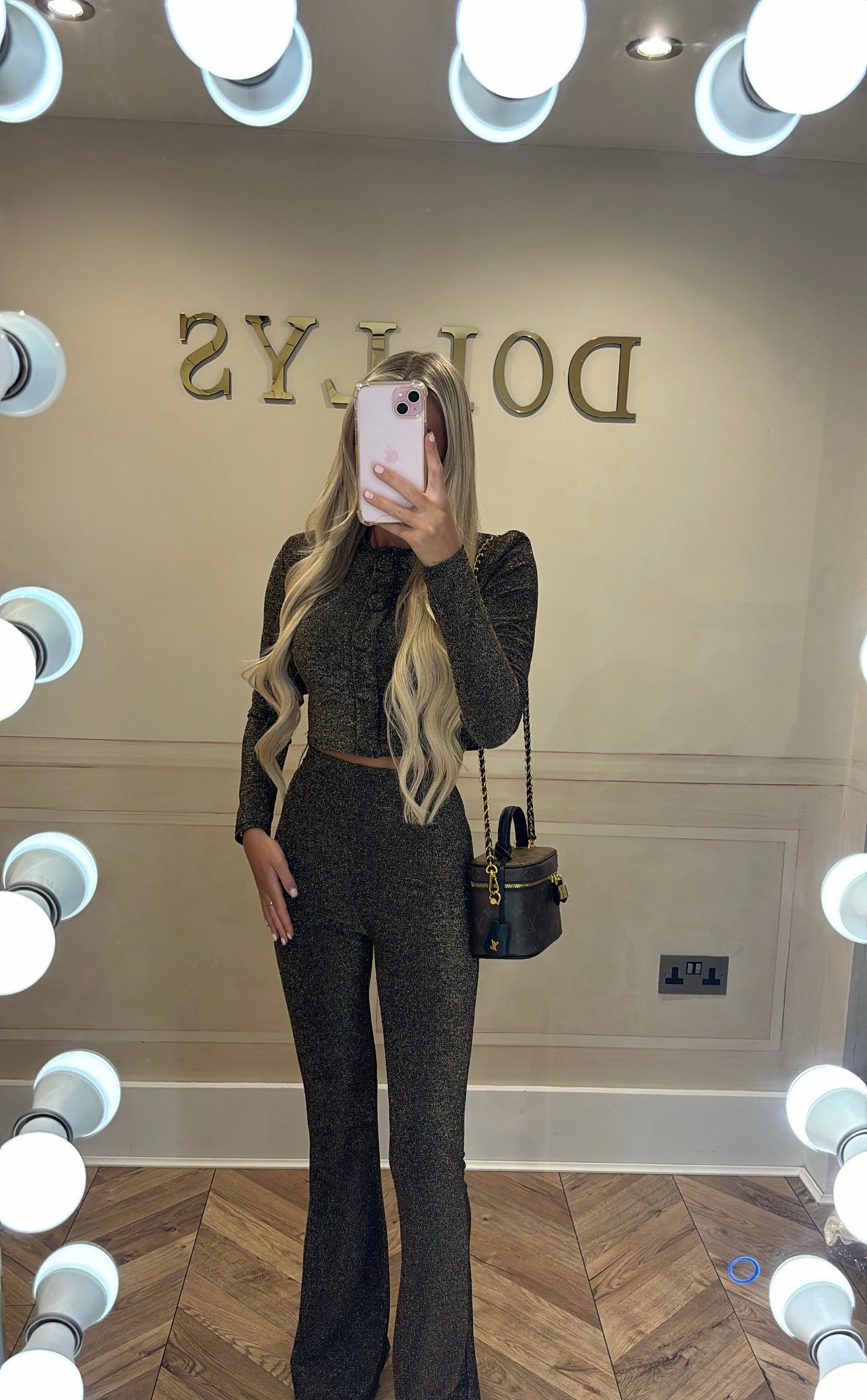 Glitter trouser suit