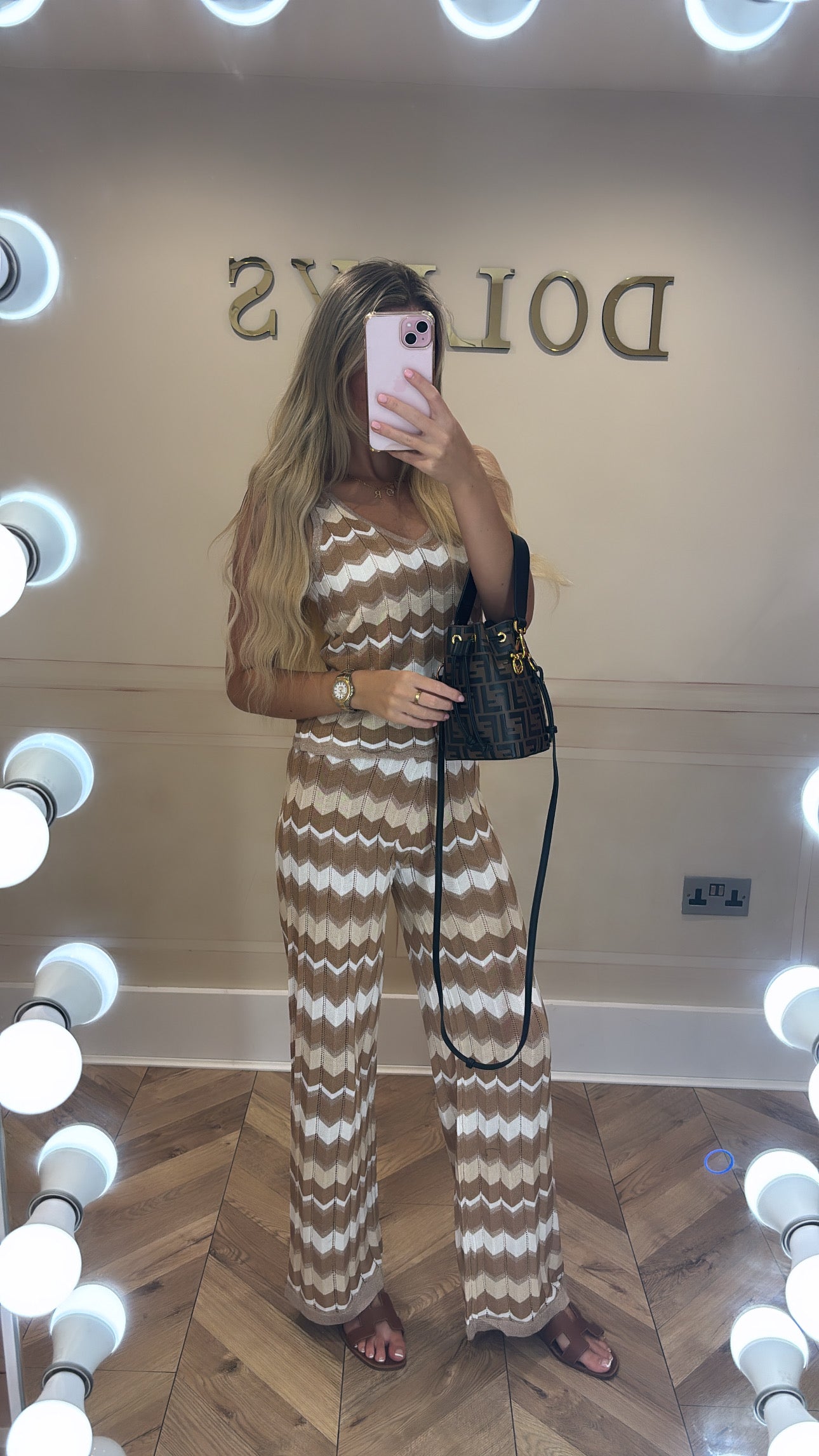 Glitter zig zag lounge set