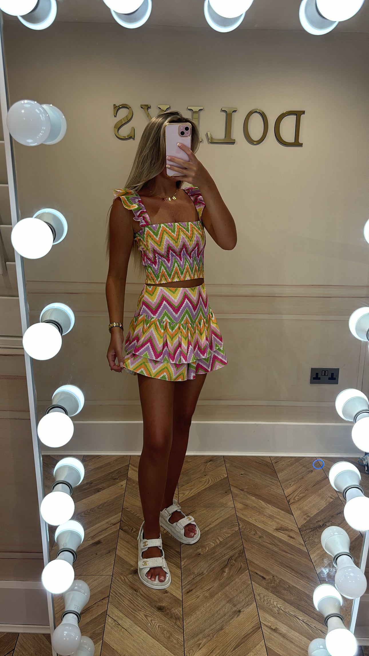 Zig zag skort set