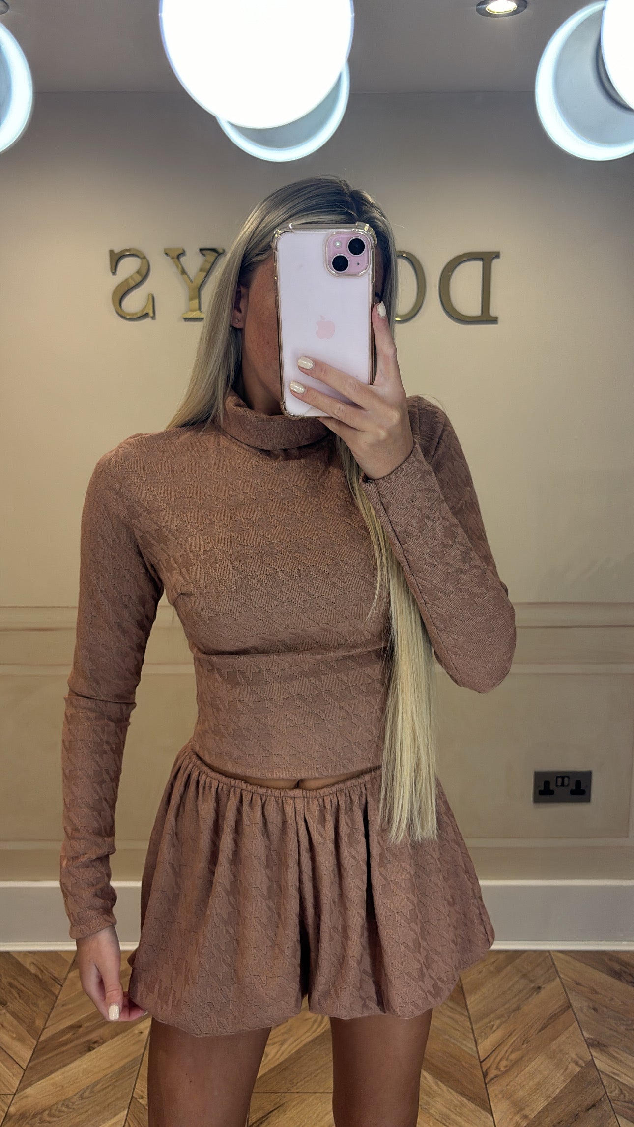Patterned balloon short co-ord