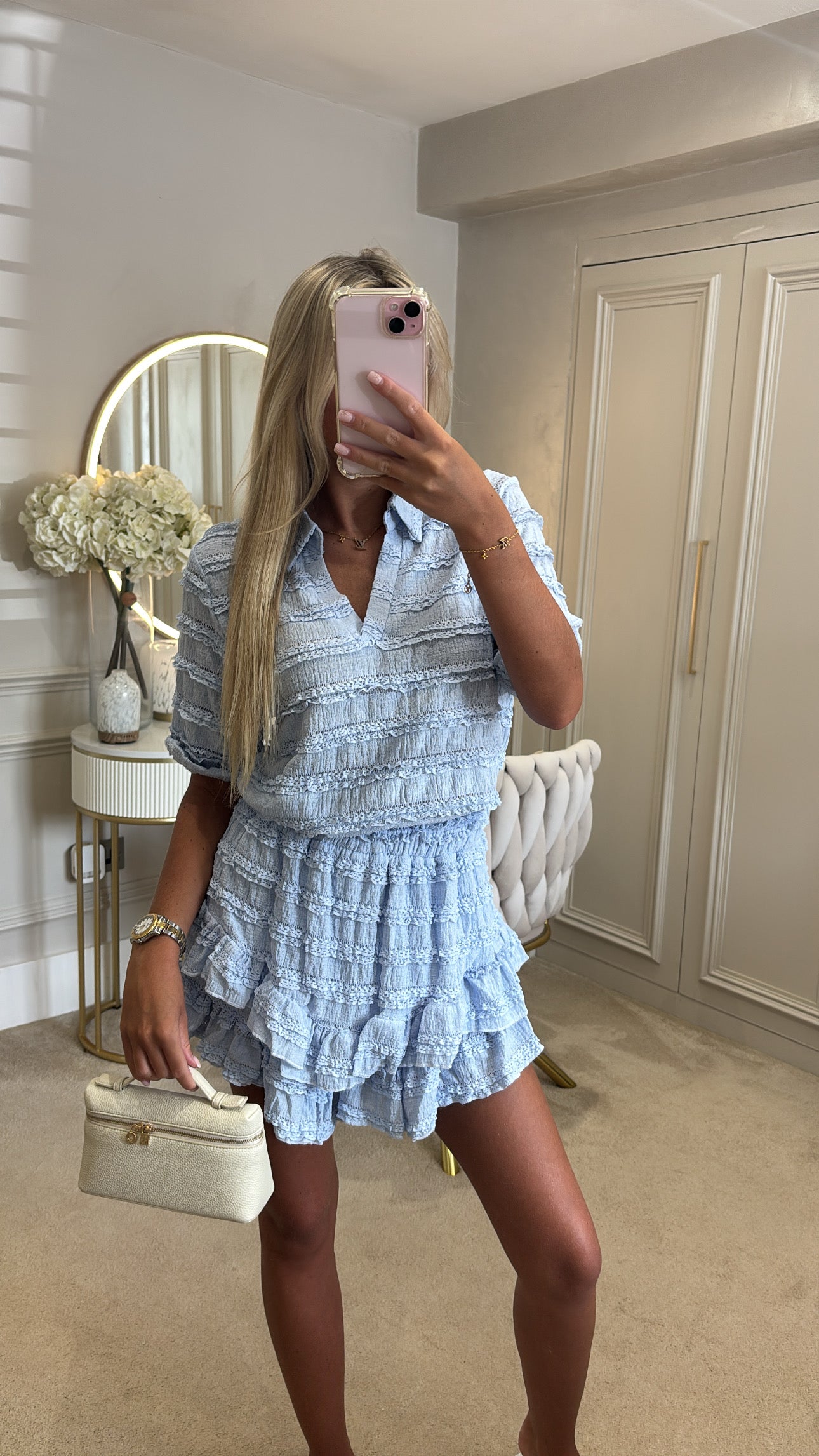 Ruffle skort set