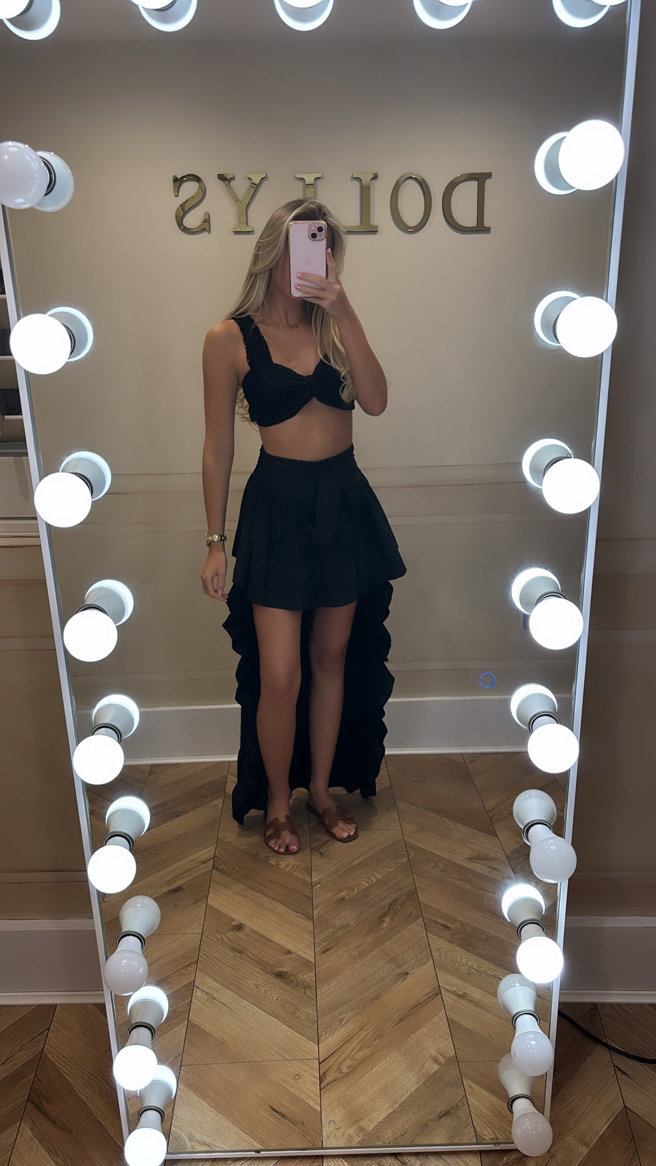 Tie skirt co-ord