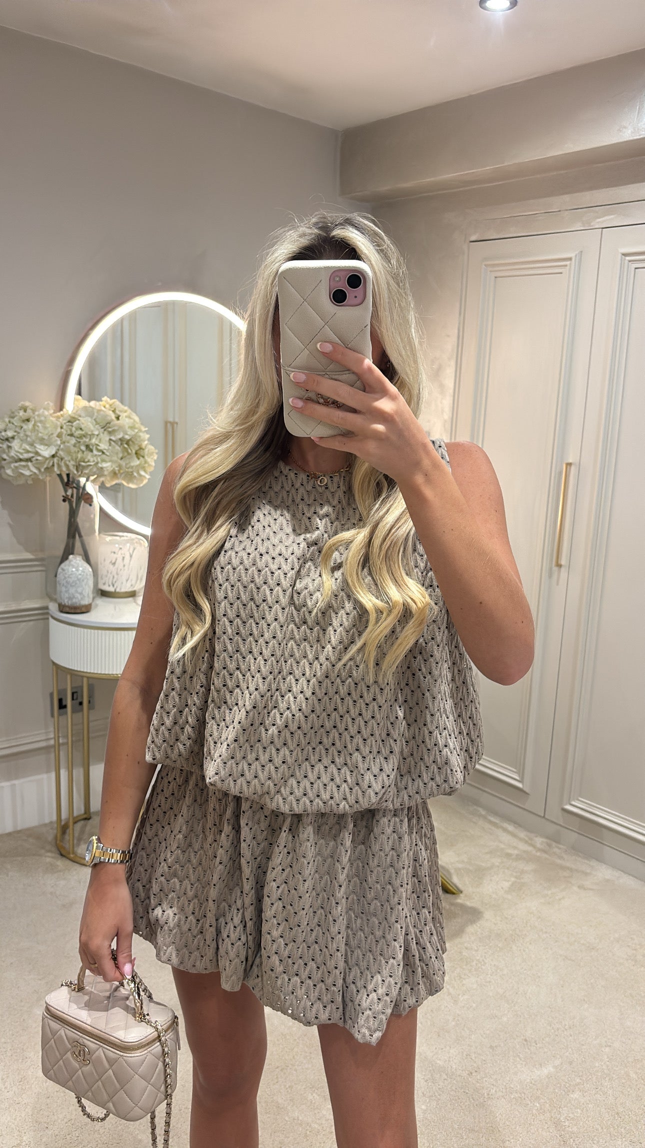 Puff ball short co-ord