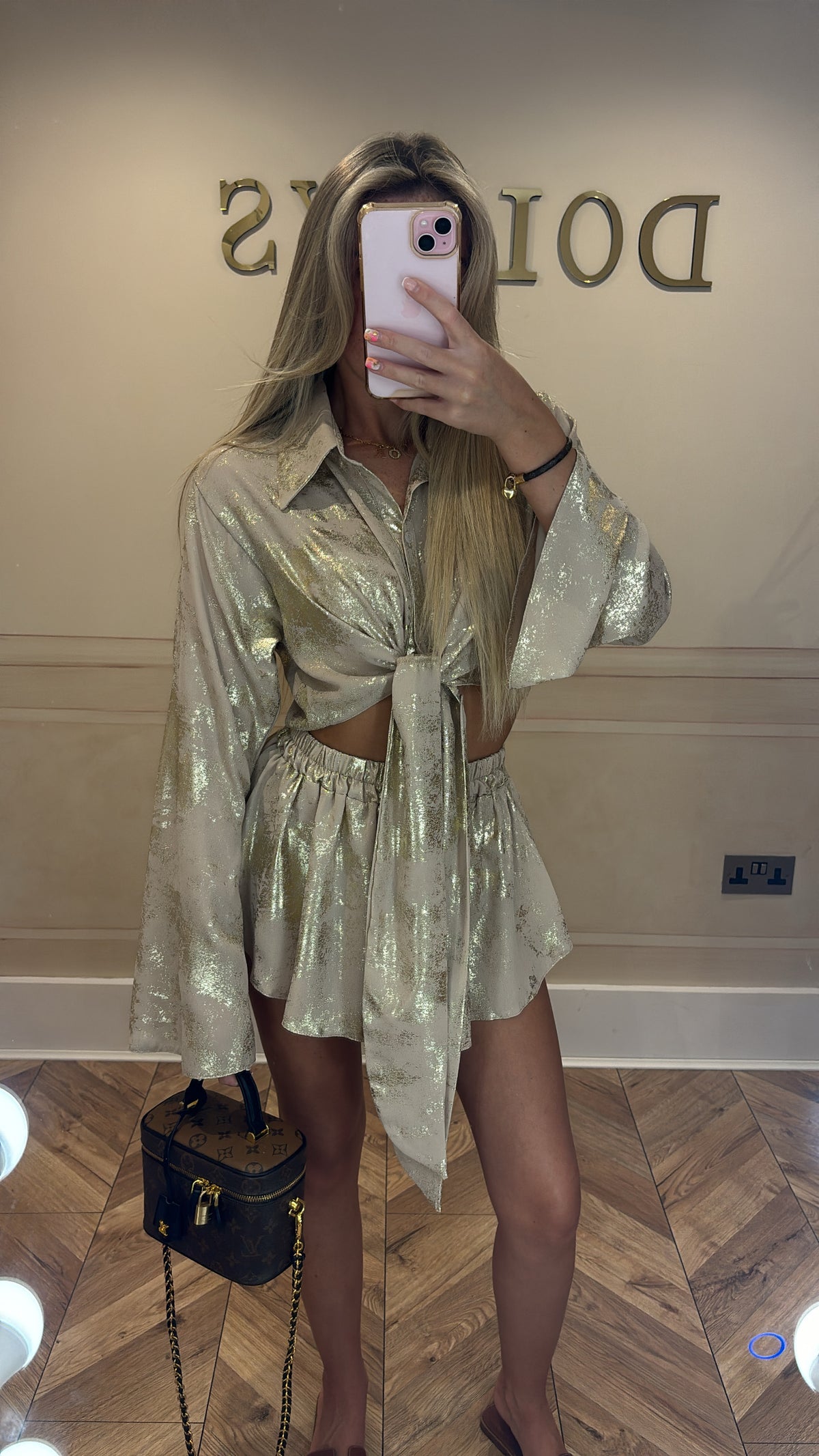 Gold foil short set