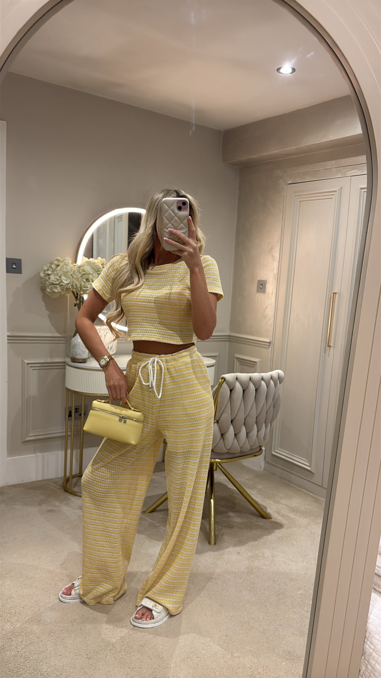 Cropped T-shirt lounge set