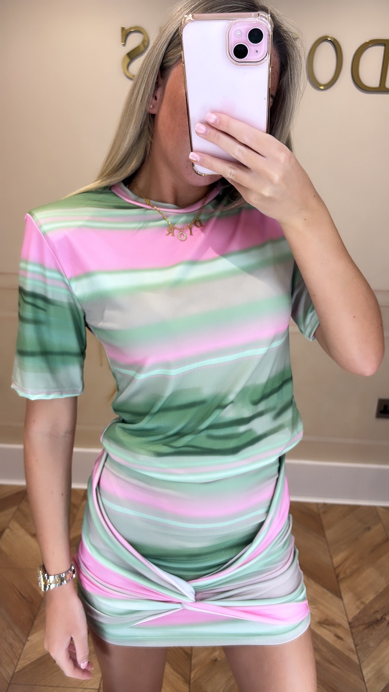 Tie-dye skirt set