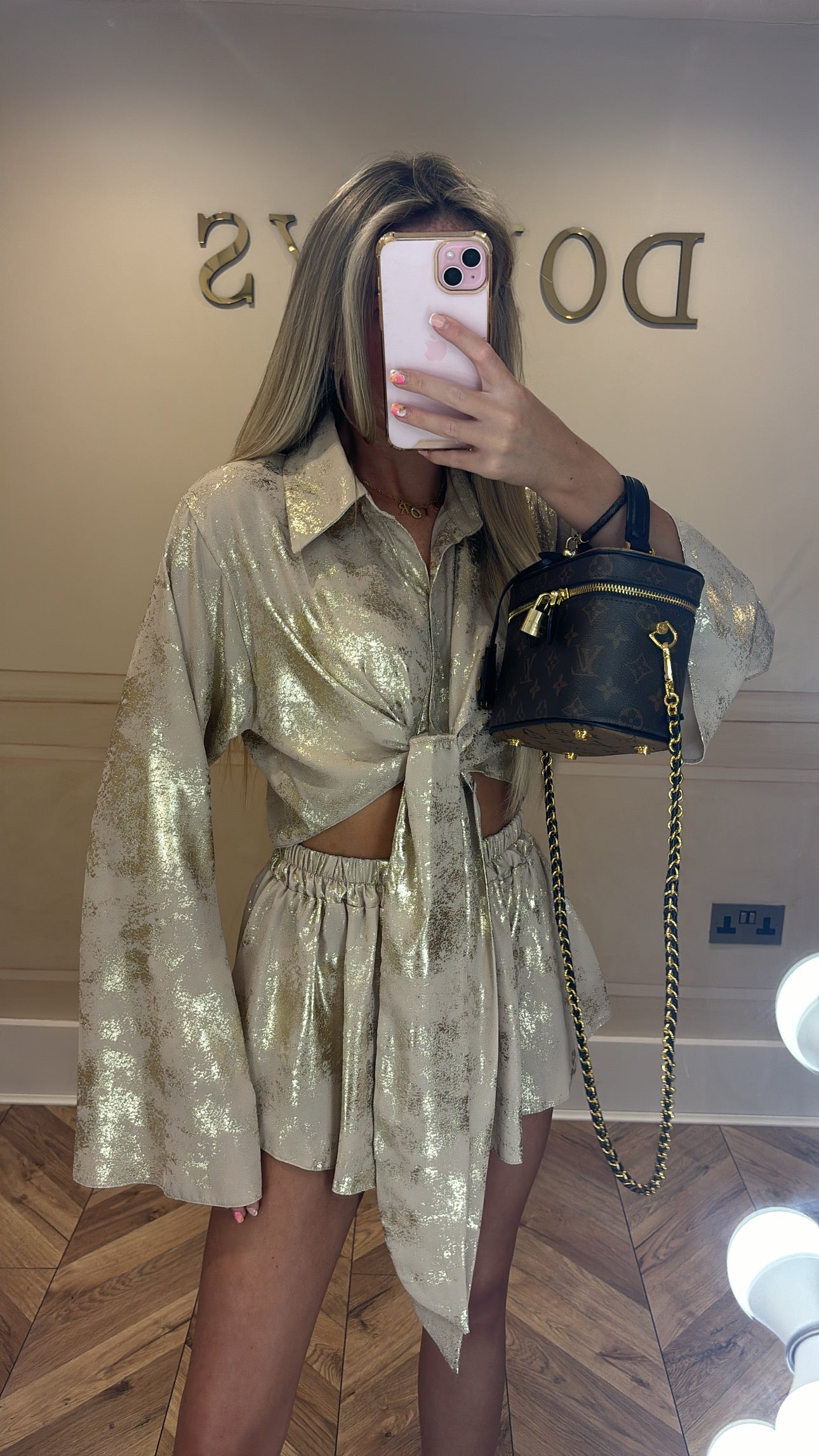 Gold foil short set