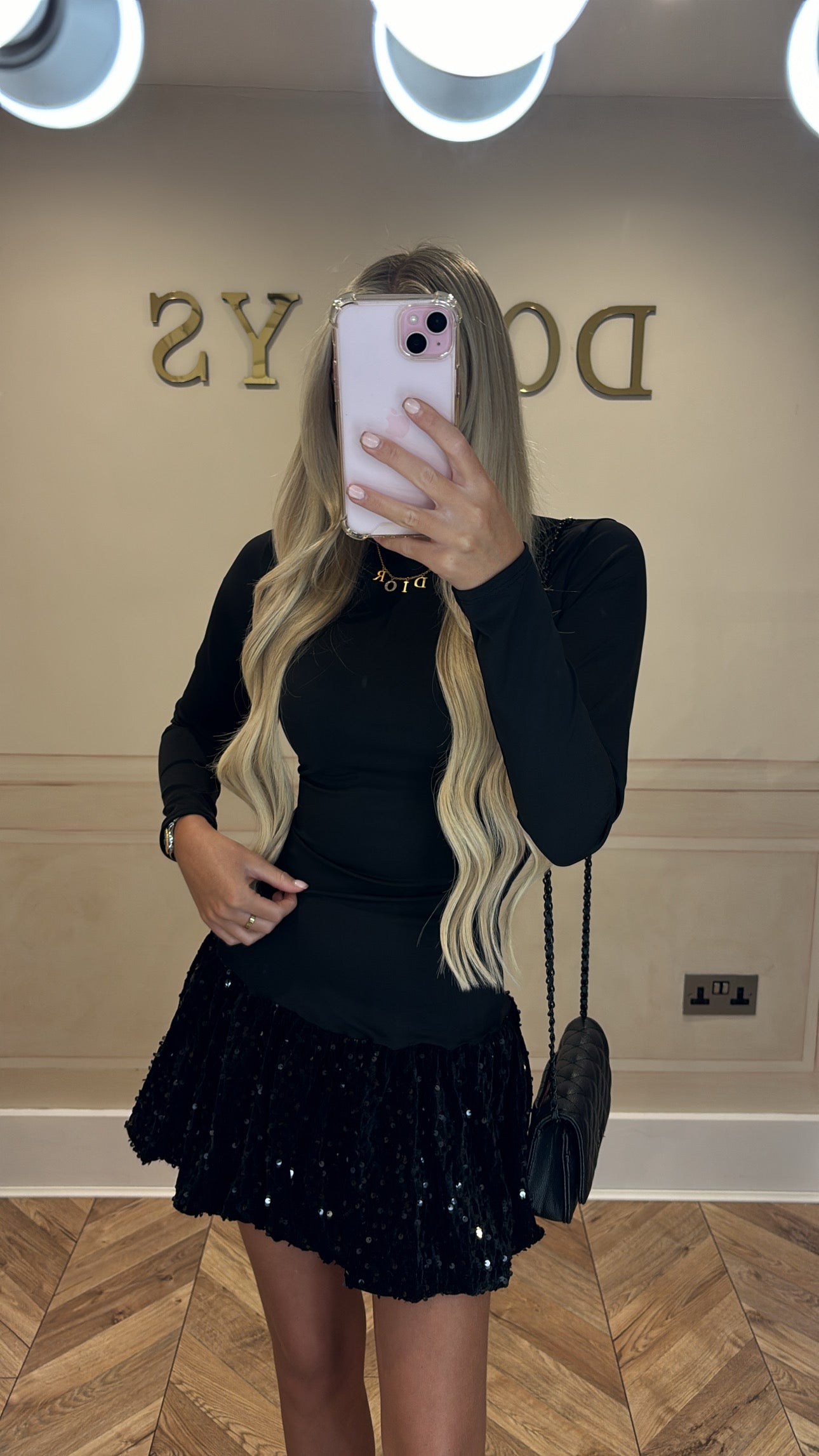 Sequin puffball dress
