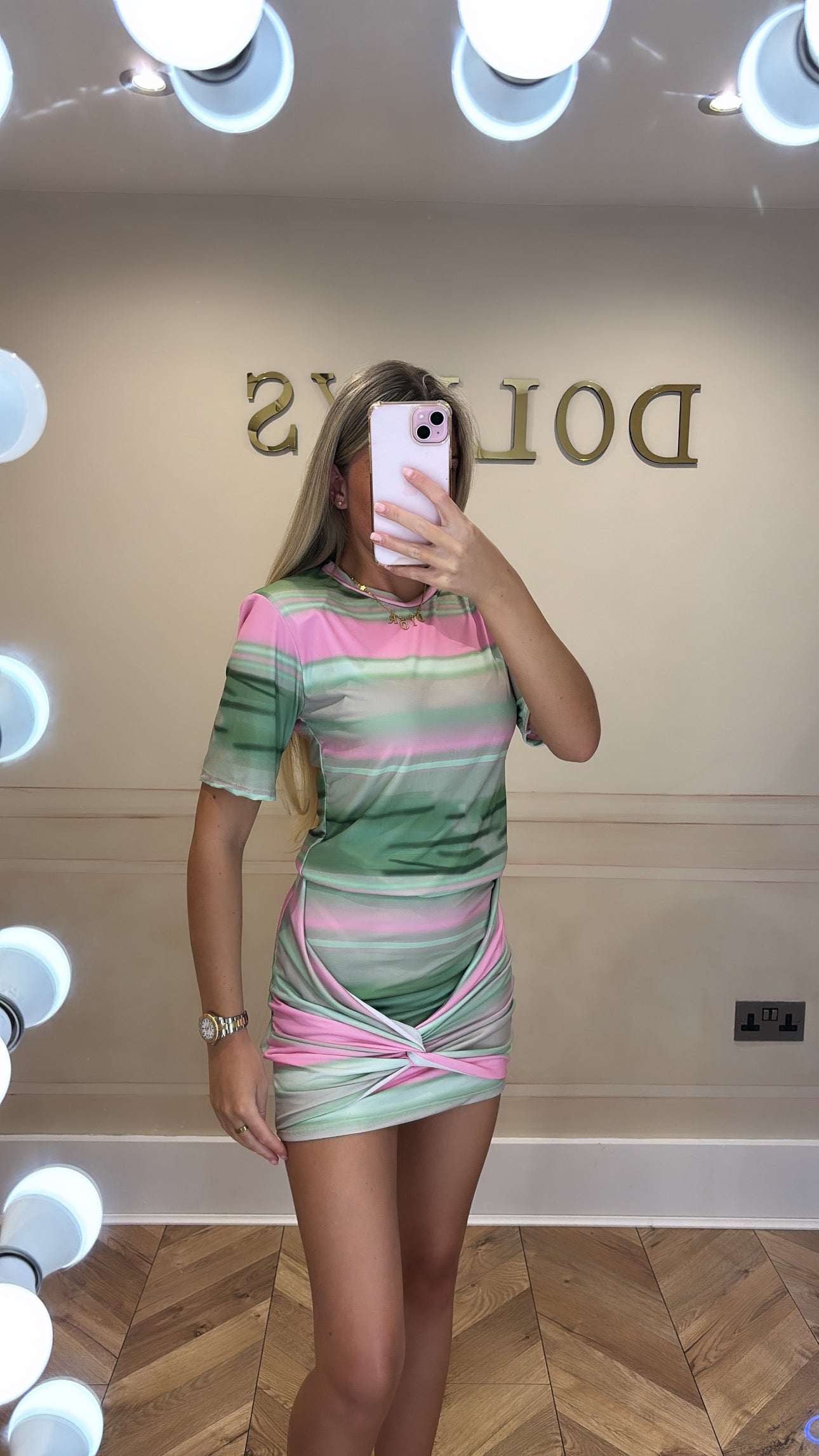 Tie-dye skirt set