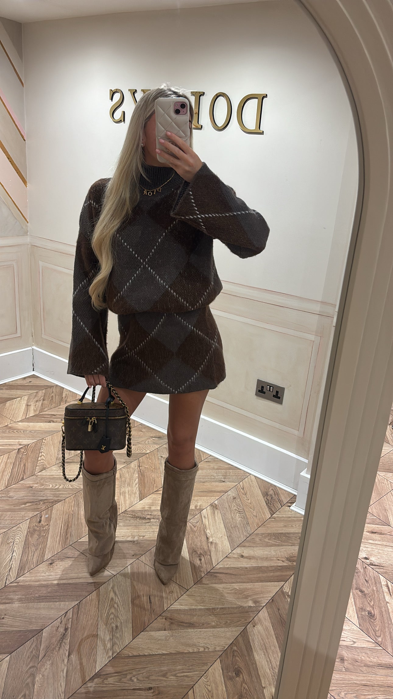Knitted skirt and top