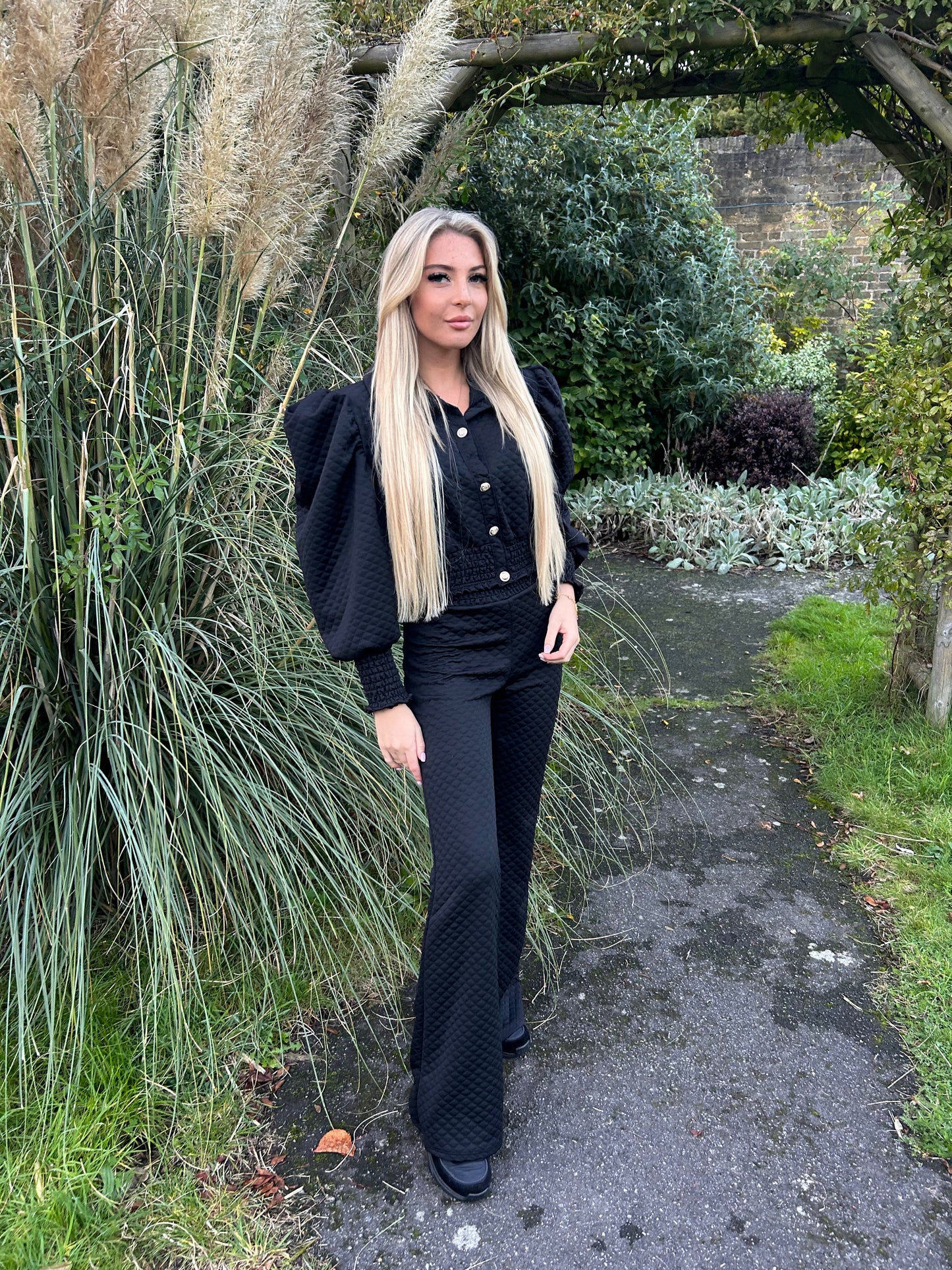 Quilted button co-ord