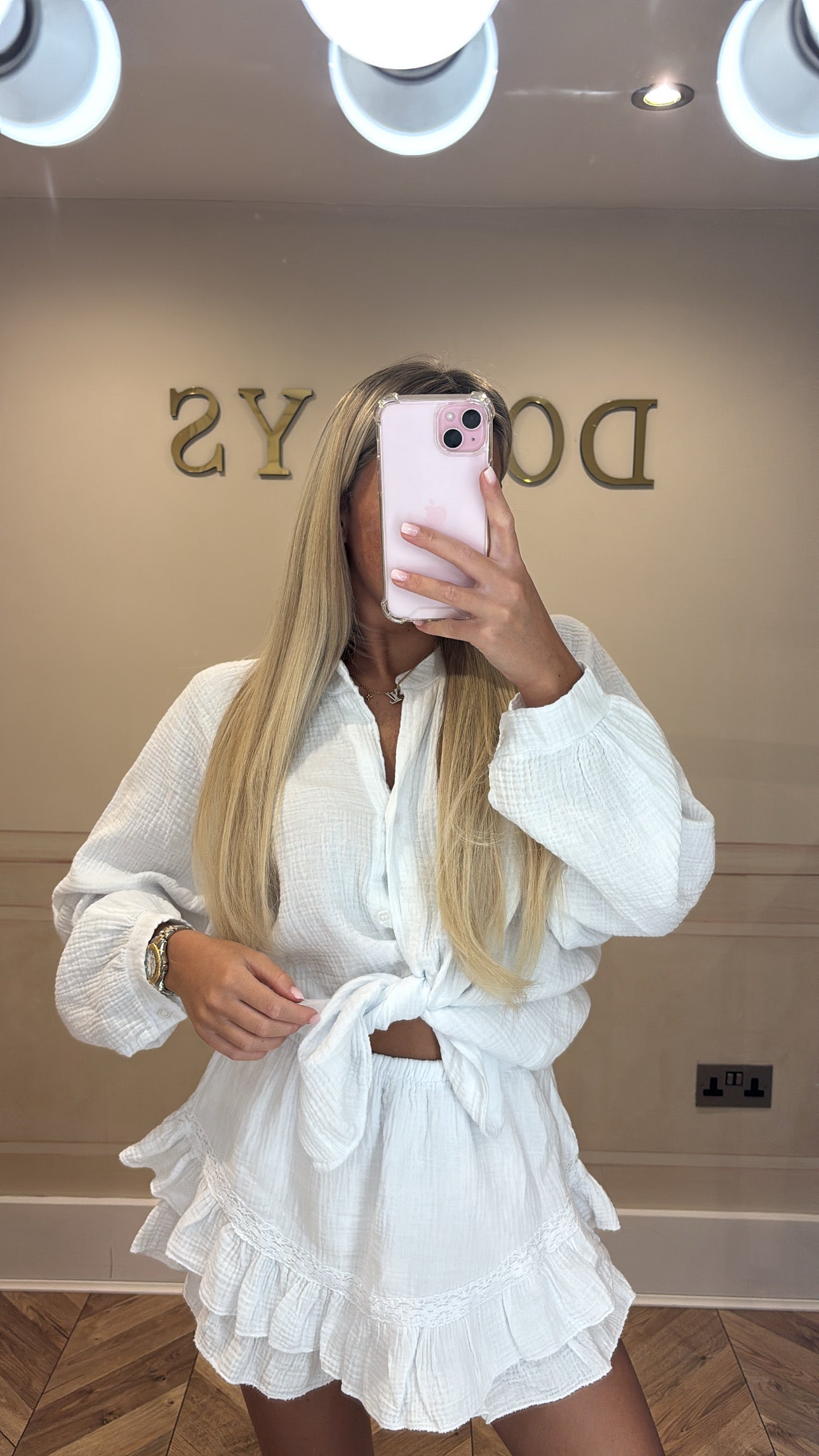 Cheesecloth short co-ord