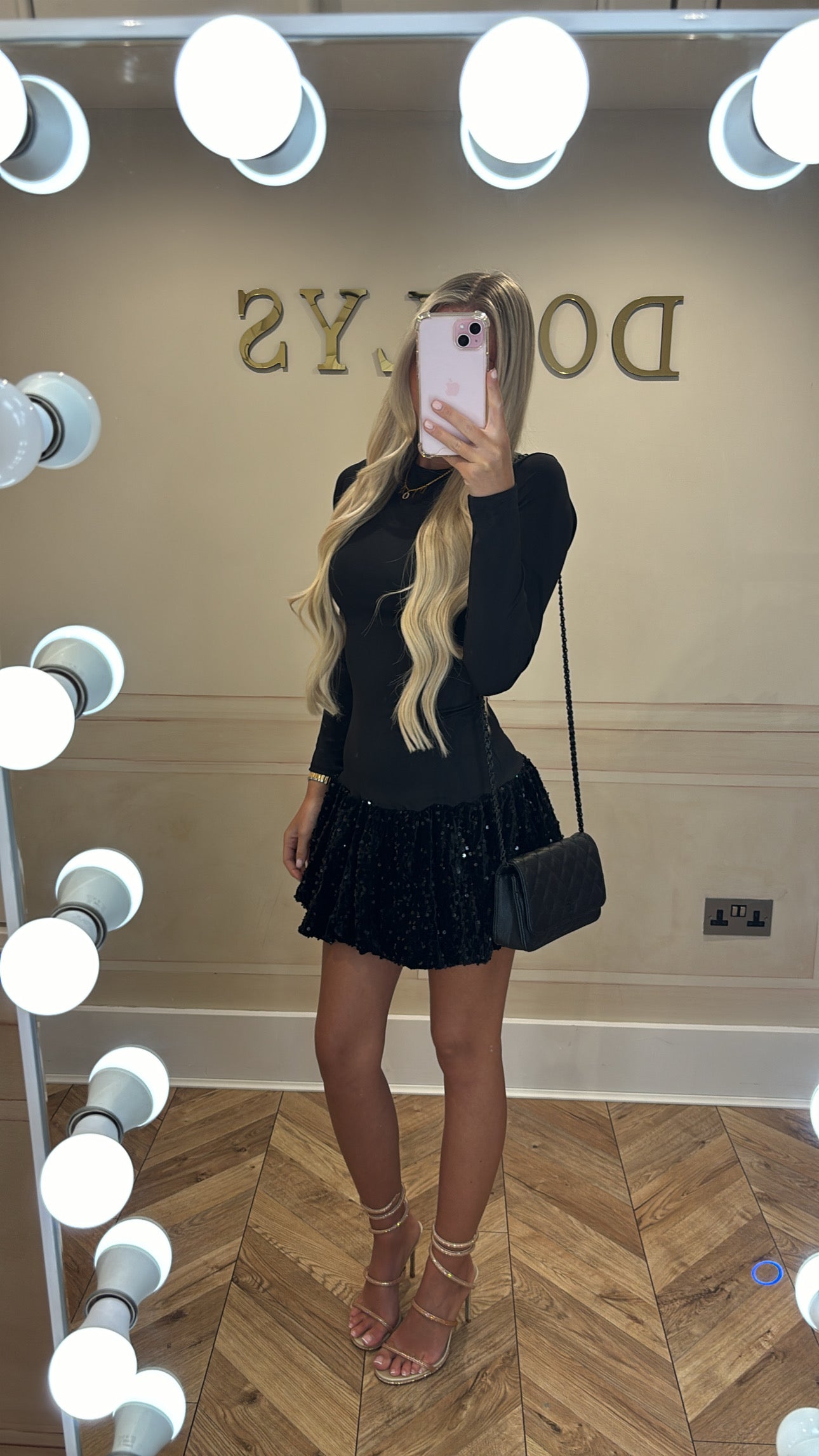 Sequin puffball dress